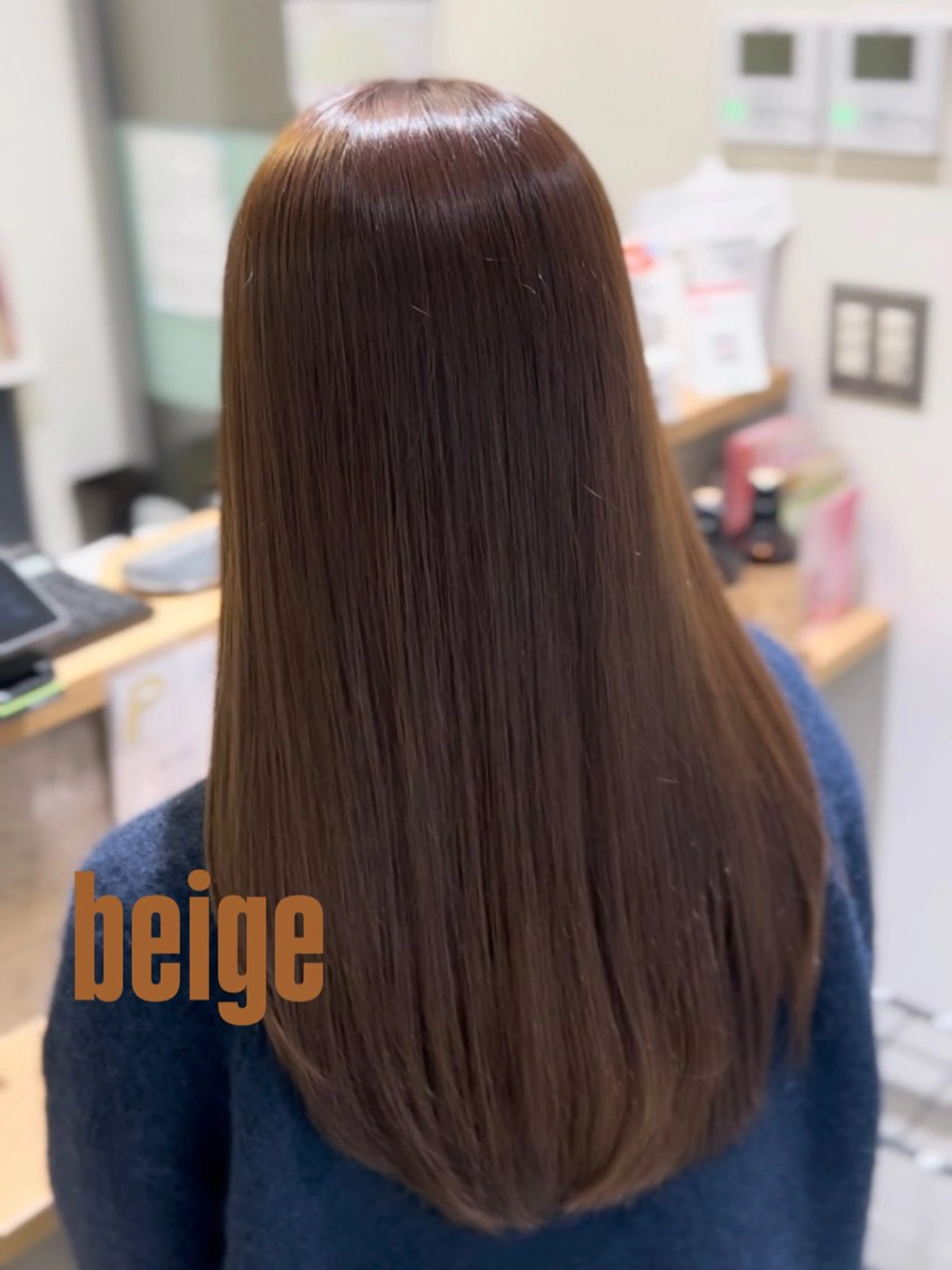 ロング カラー ベージュカラー トリートメント カット ヘアカラー トリートメント 🧸くびれヘア 🧸山形紗奈のヘアスタイル