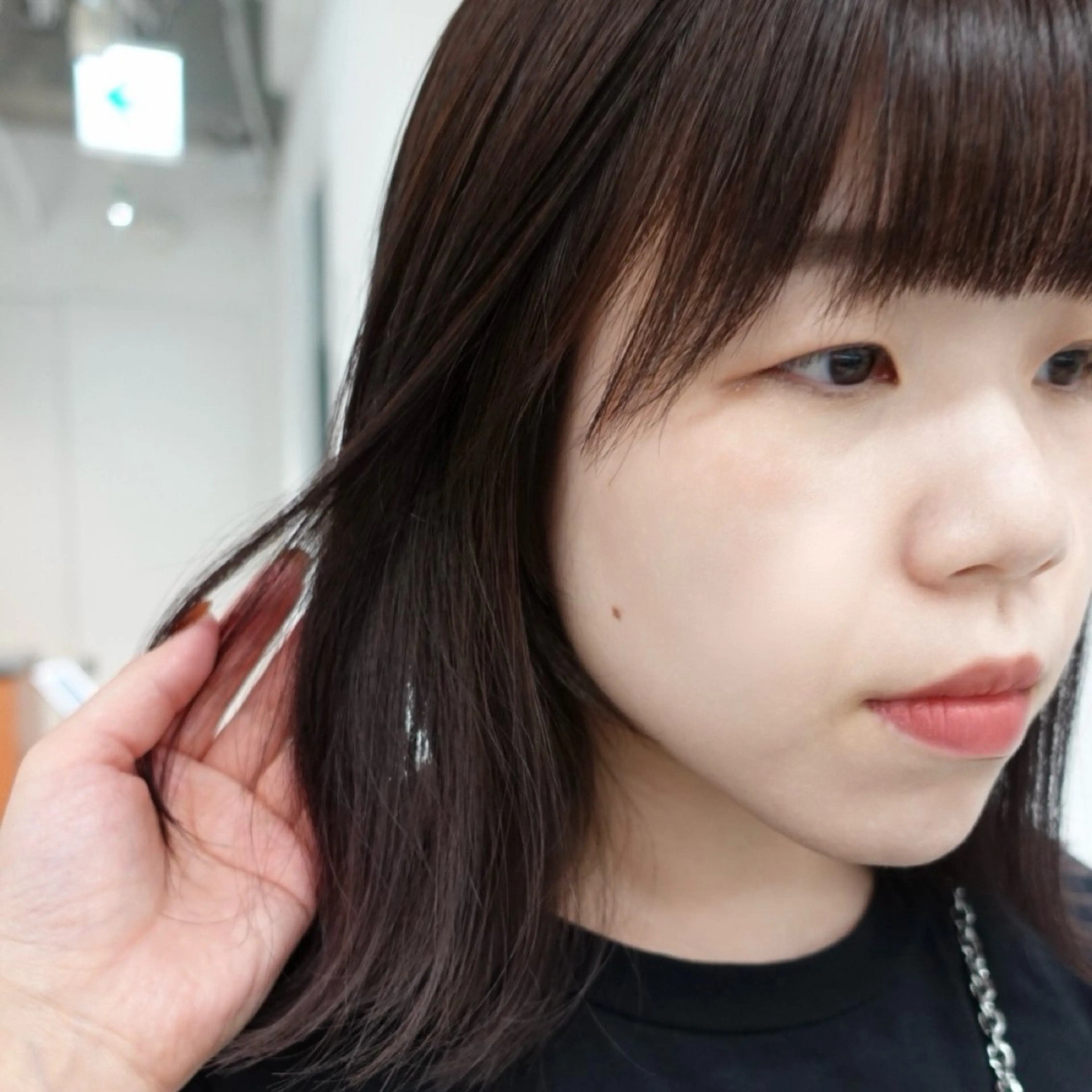 ミディアム カラー ヘアアレンジ トリートメント カット ヘアカラー トリートメント 🌐サトウ リョウ🌐のヘアスタイル