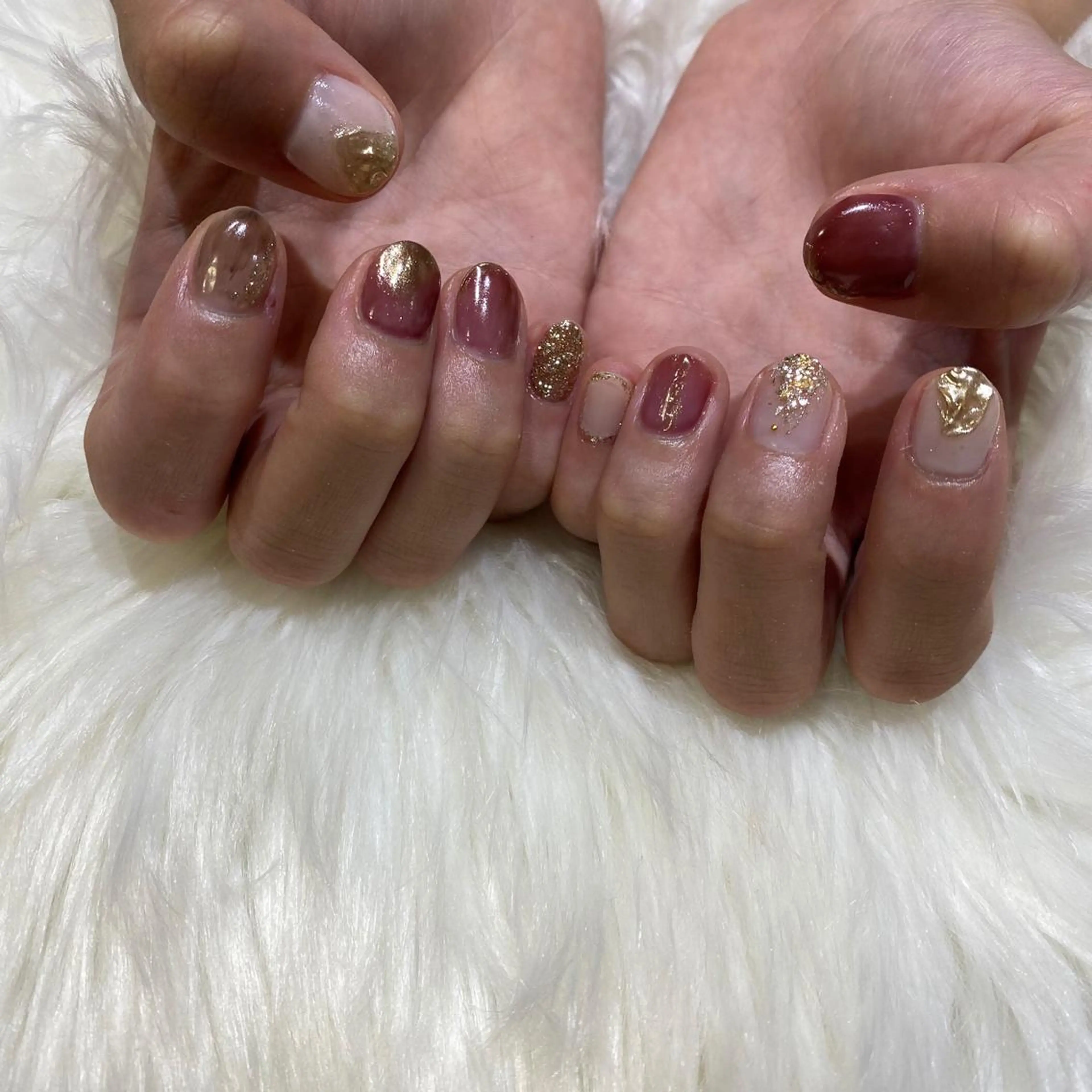 ネイル ハンドネイル 西岡 杏のネイルデザイン