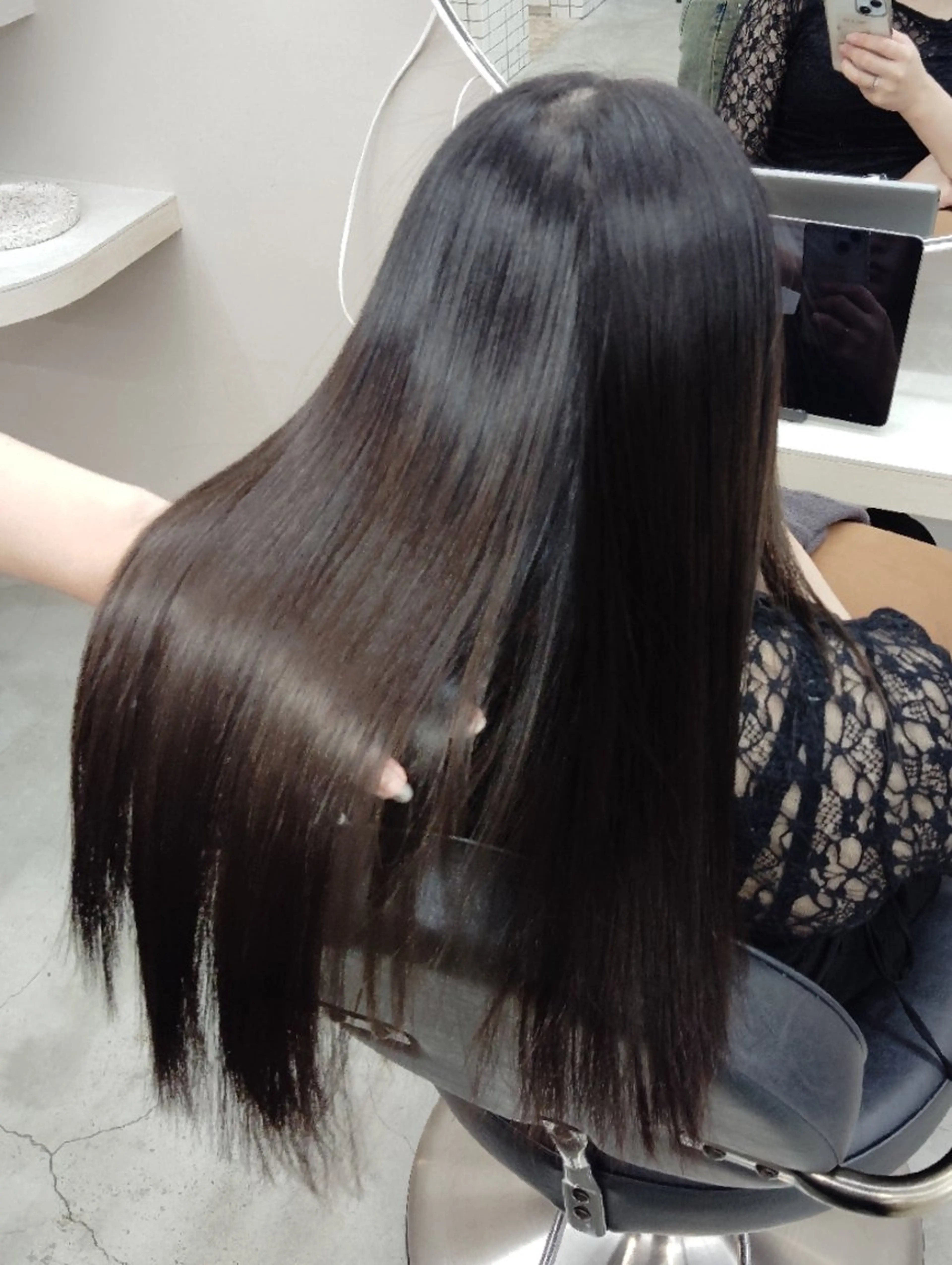 地毛風ストレートの写真