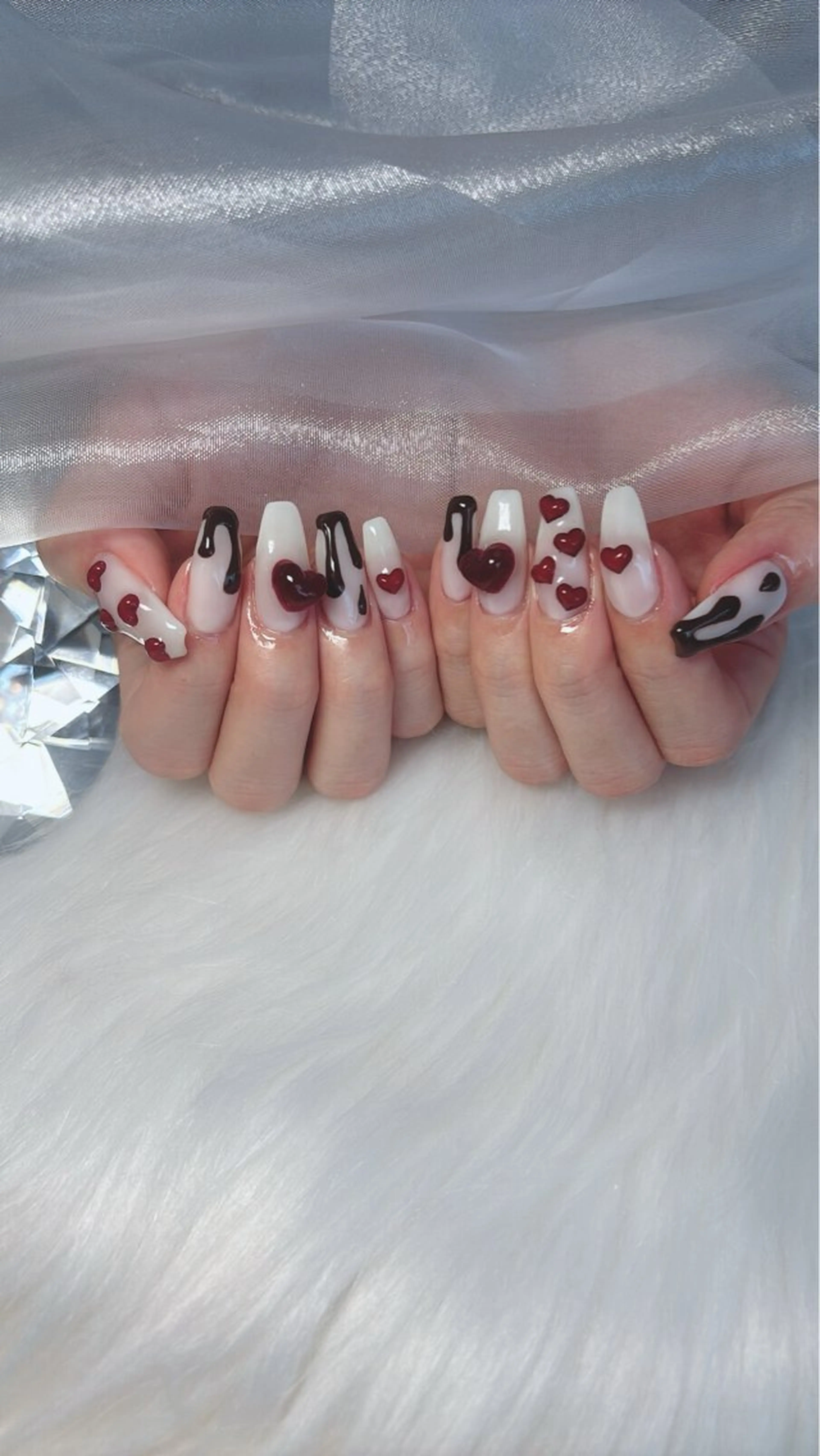 ネイル ロングネイル ハンドネイル salon de belnetta所属・Kayo 💅のネイルデザイン