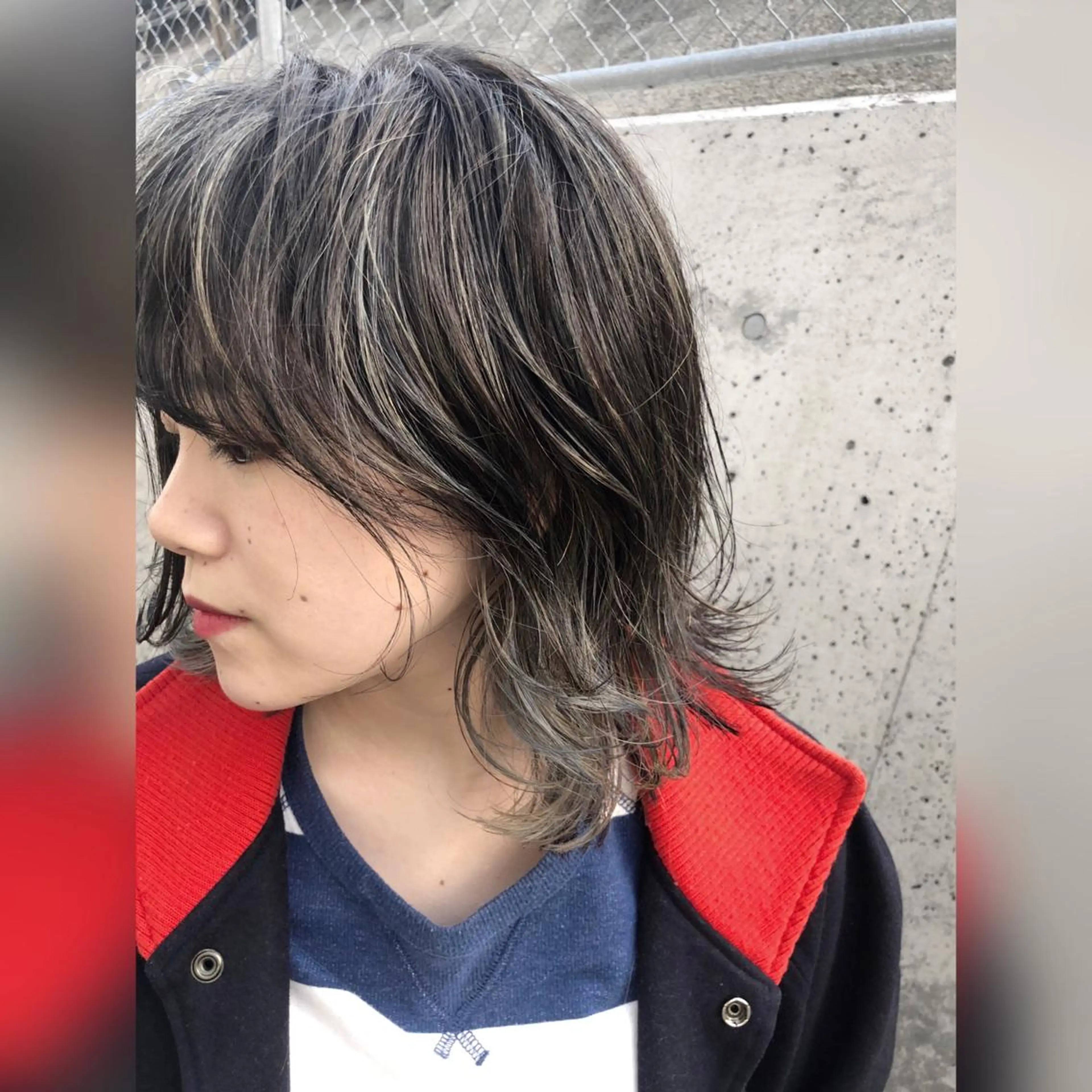 ミディアム ハイライト 6月以降は渋谷で受付 ツダケイタロウのヘアスタイル