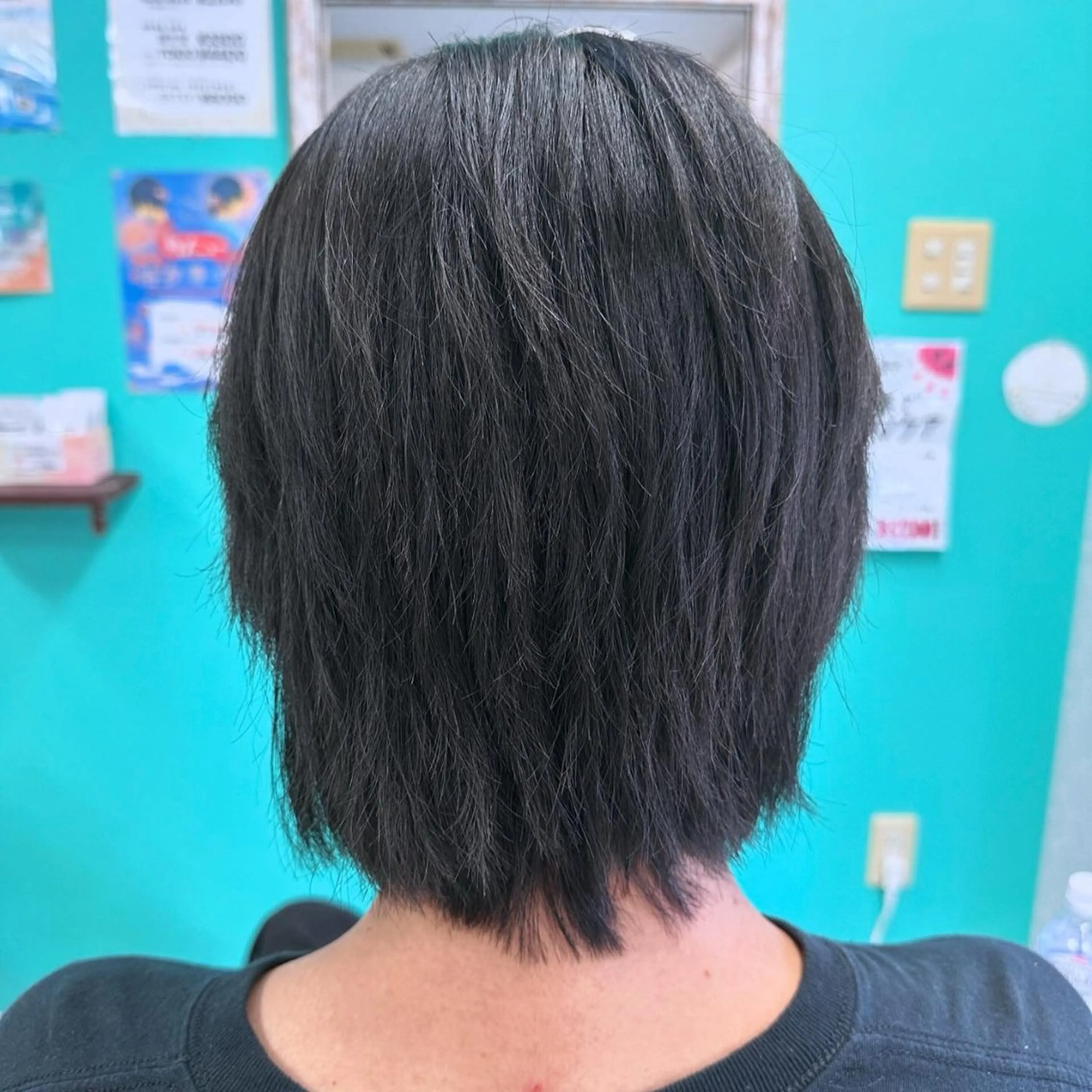 ミディアム メンズ 三原 友美のヘアスタイル