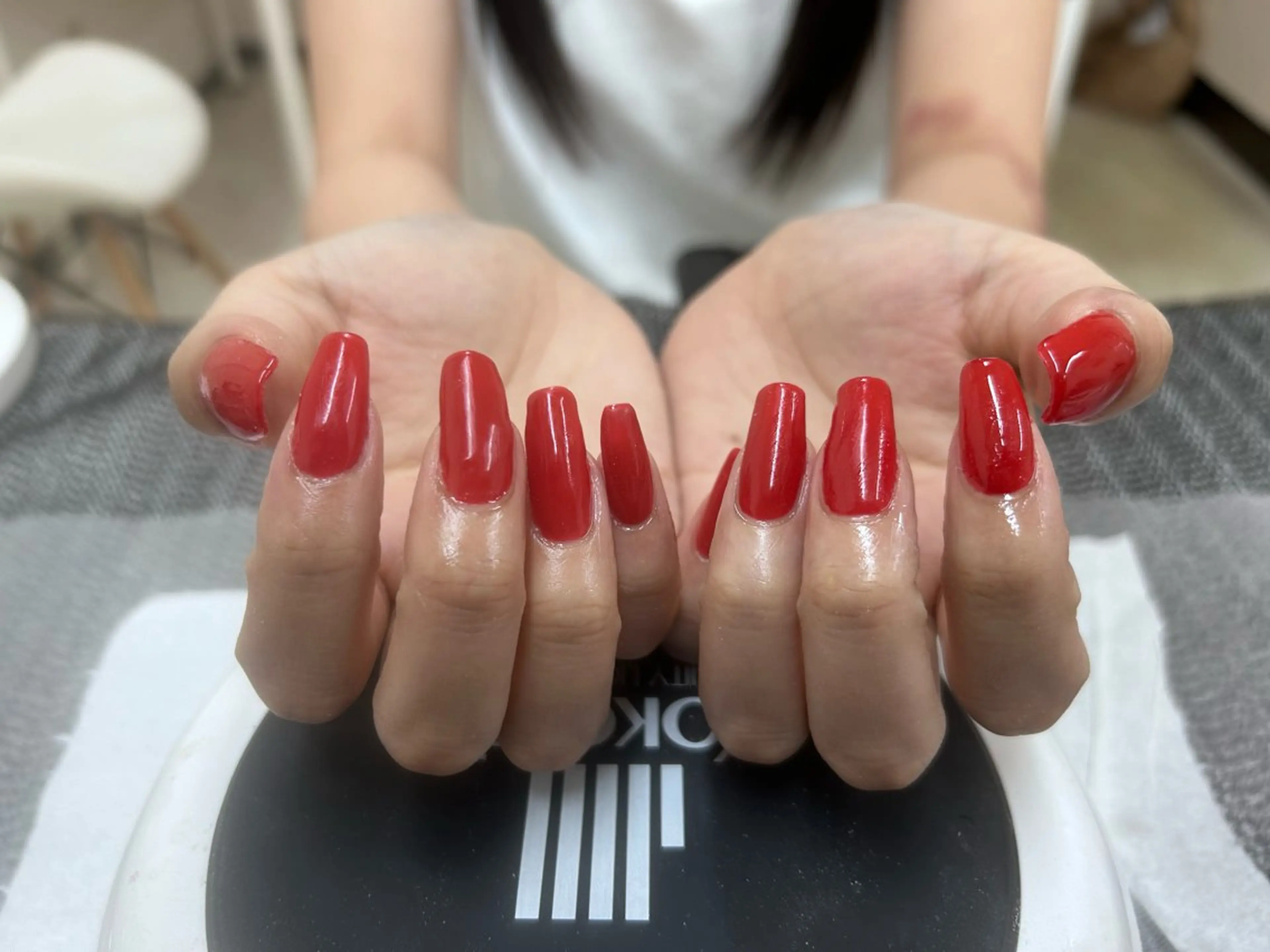 ネイル ロングネイル ワンカラーネイル Sunflower beautyのネイルデザイン