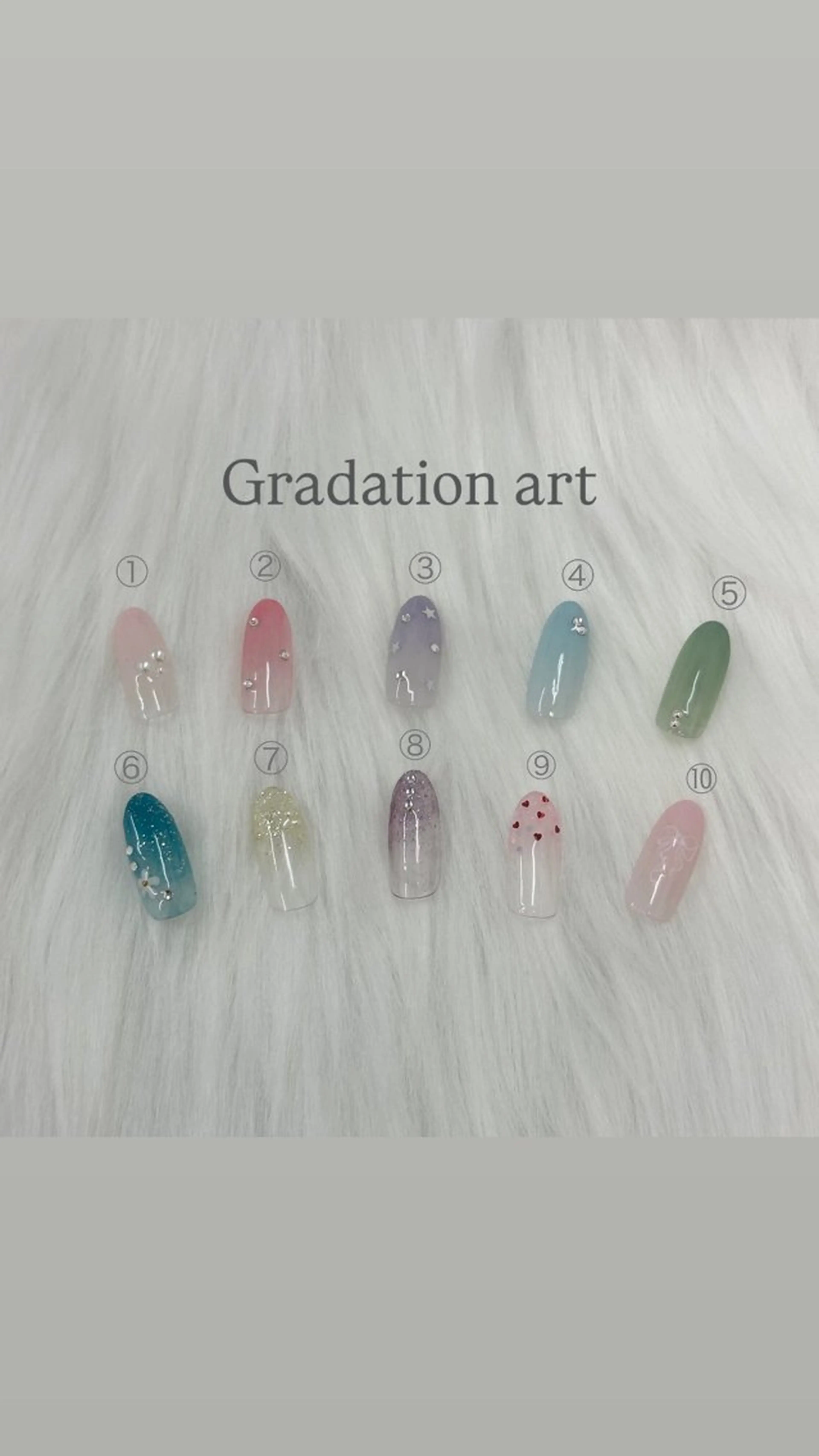 オフなしグラデーション+写真アート2枚の写真