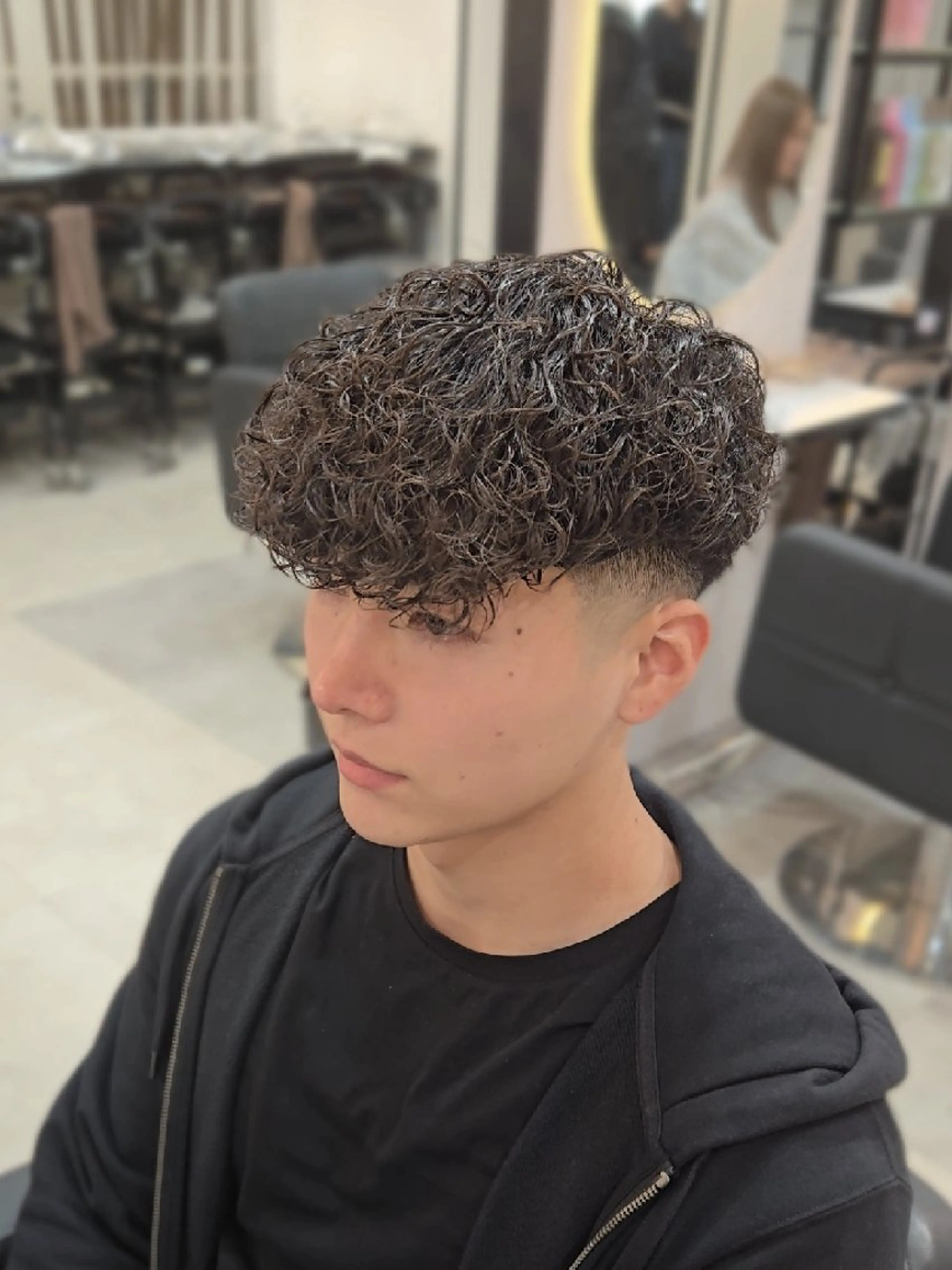 メンズ ミディアム パーマ ミディアムパーマ メンズパーマ スペインカール くせ毛 外国人風カラー カット パーマ ヘアセット LEN名古屋/パーマ 海外ヘア/メンズ特化のヘアスタイル