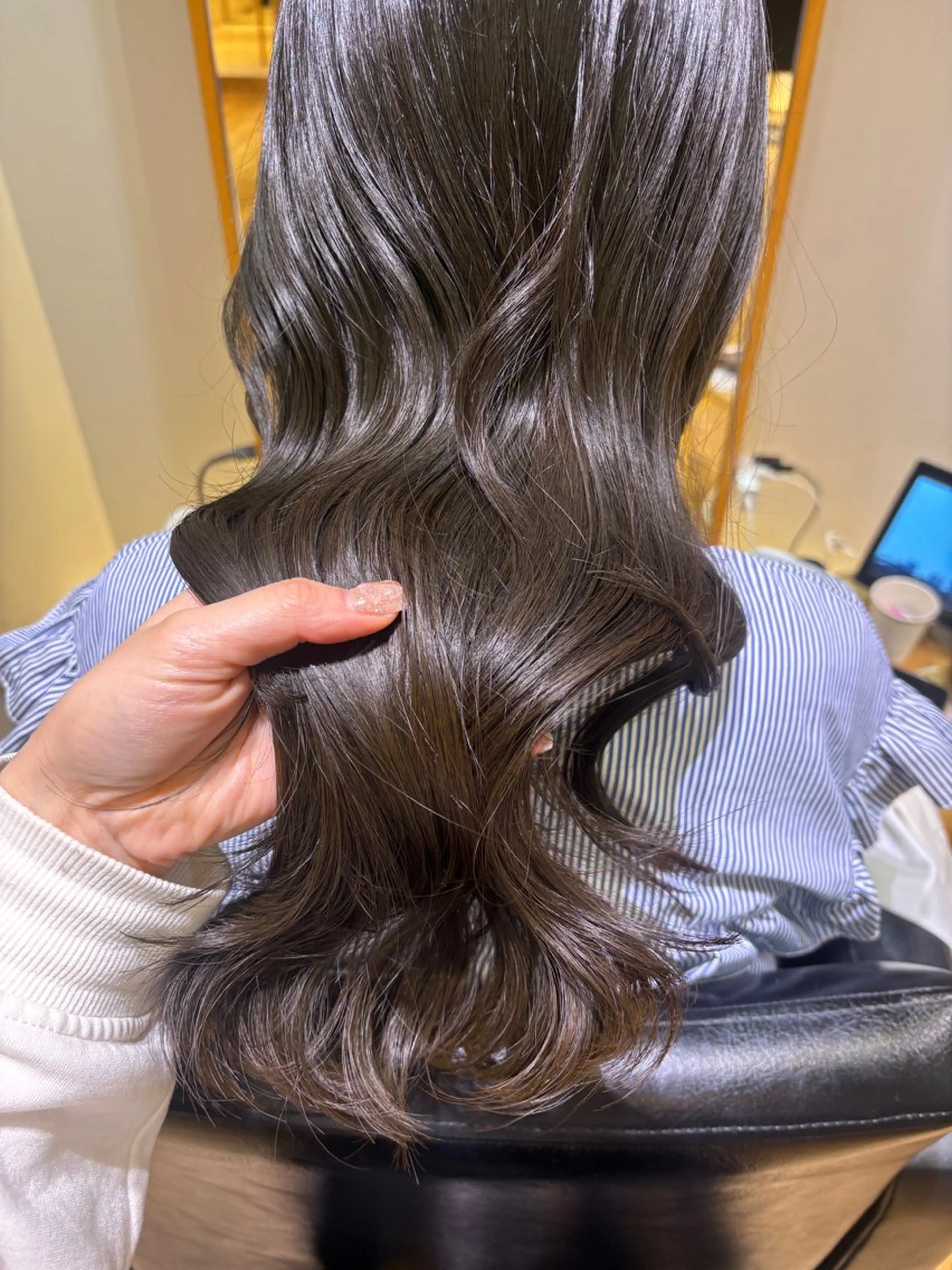 カラー ヘアカラー 韓国風パーマ/ オリーブ🇰🇷あゆのヘアスタイル