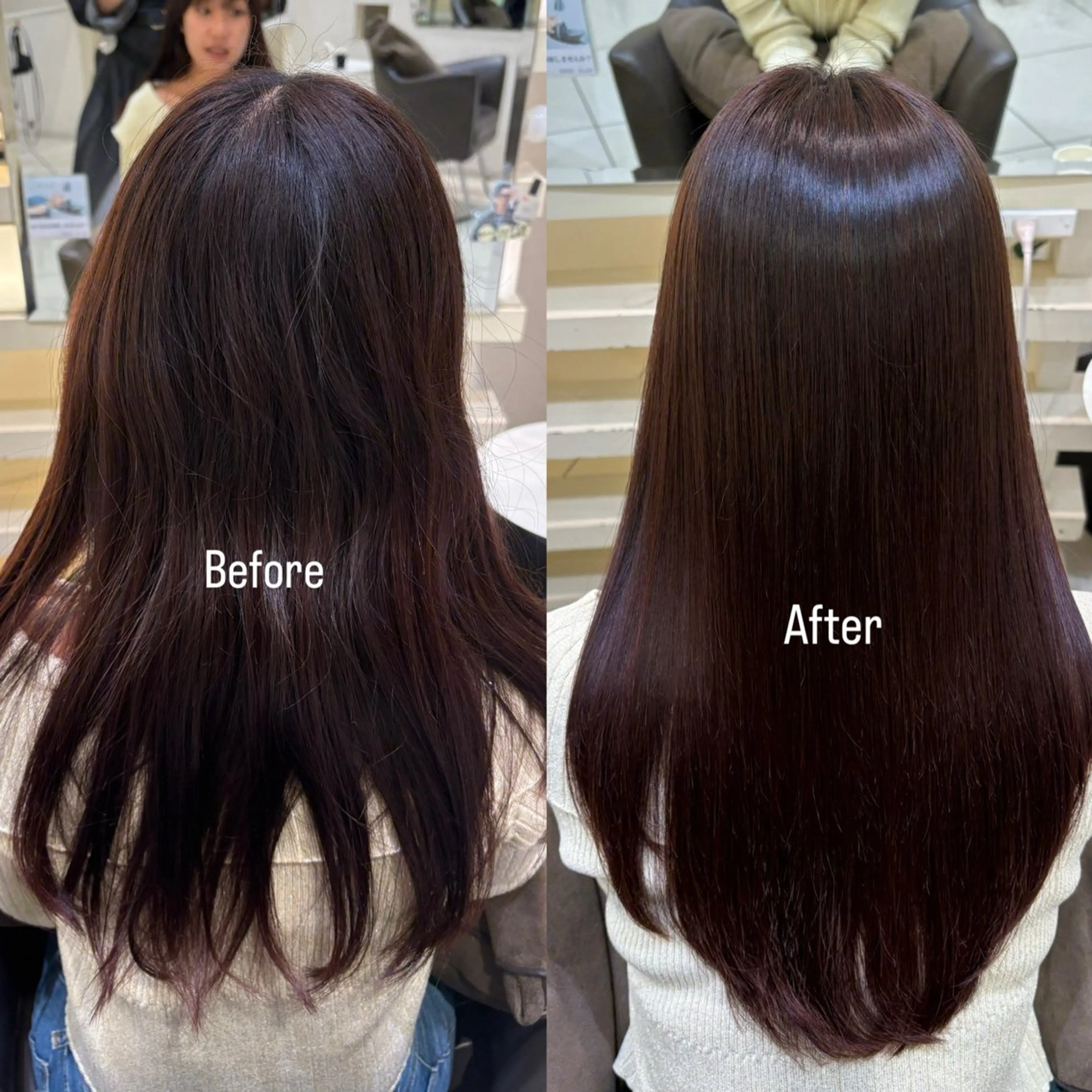セミロング カット 縮毛矯正 銀座/縮毛矯正/ 艶髪特化/チホリのヘアスタイル