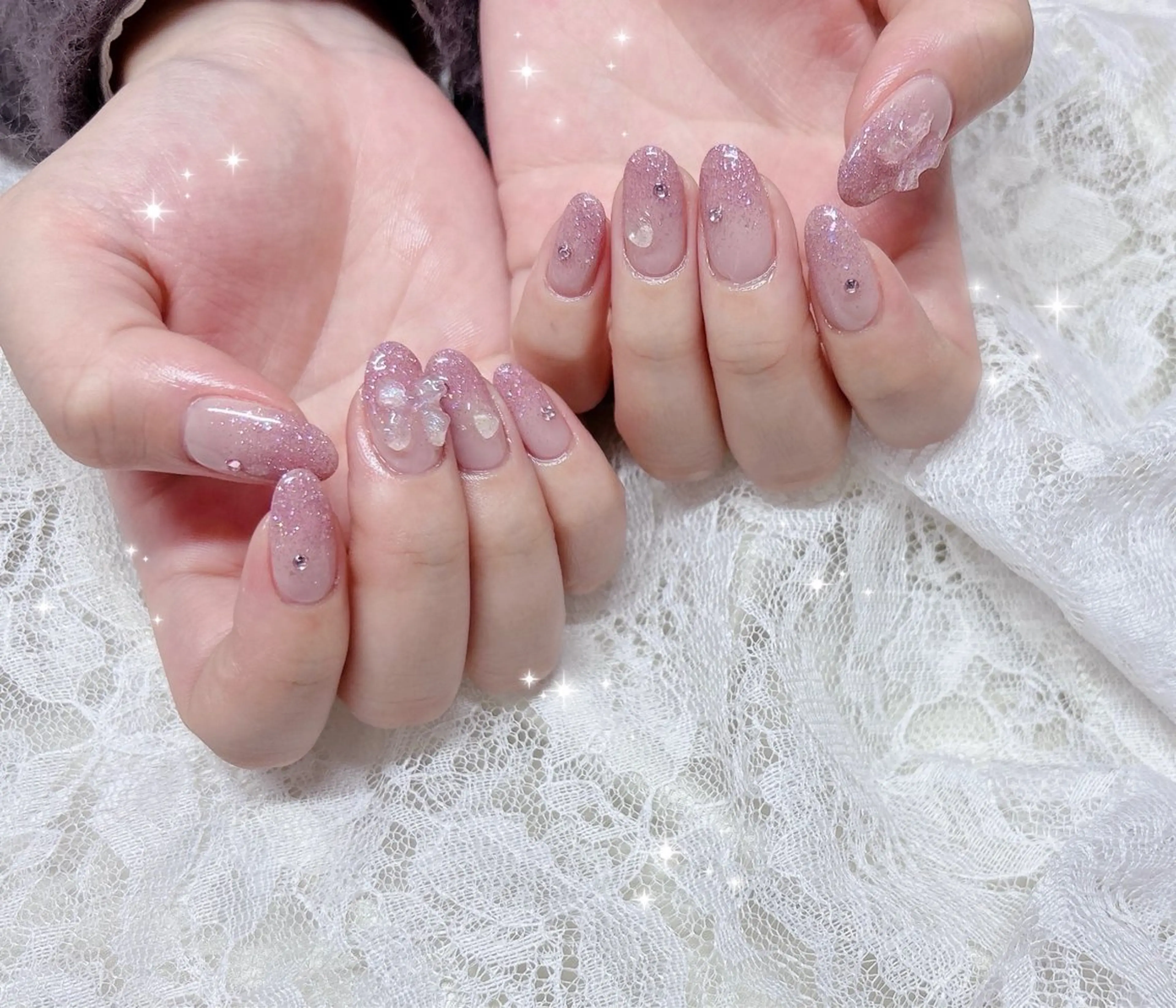 ネイル フラッシュネイル グラデーション ハンドネイル FLARE NAIL フレアネイルのネイルデザイン
