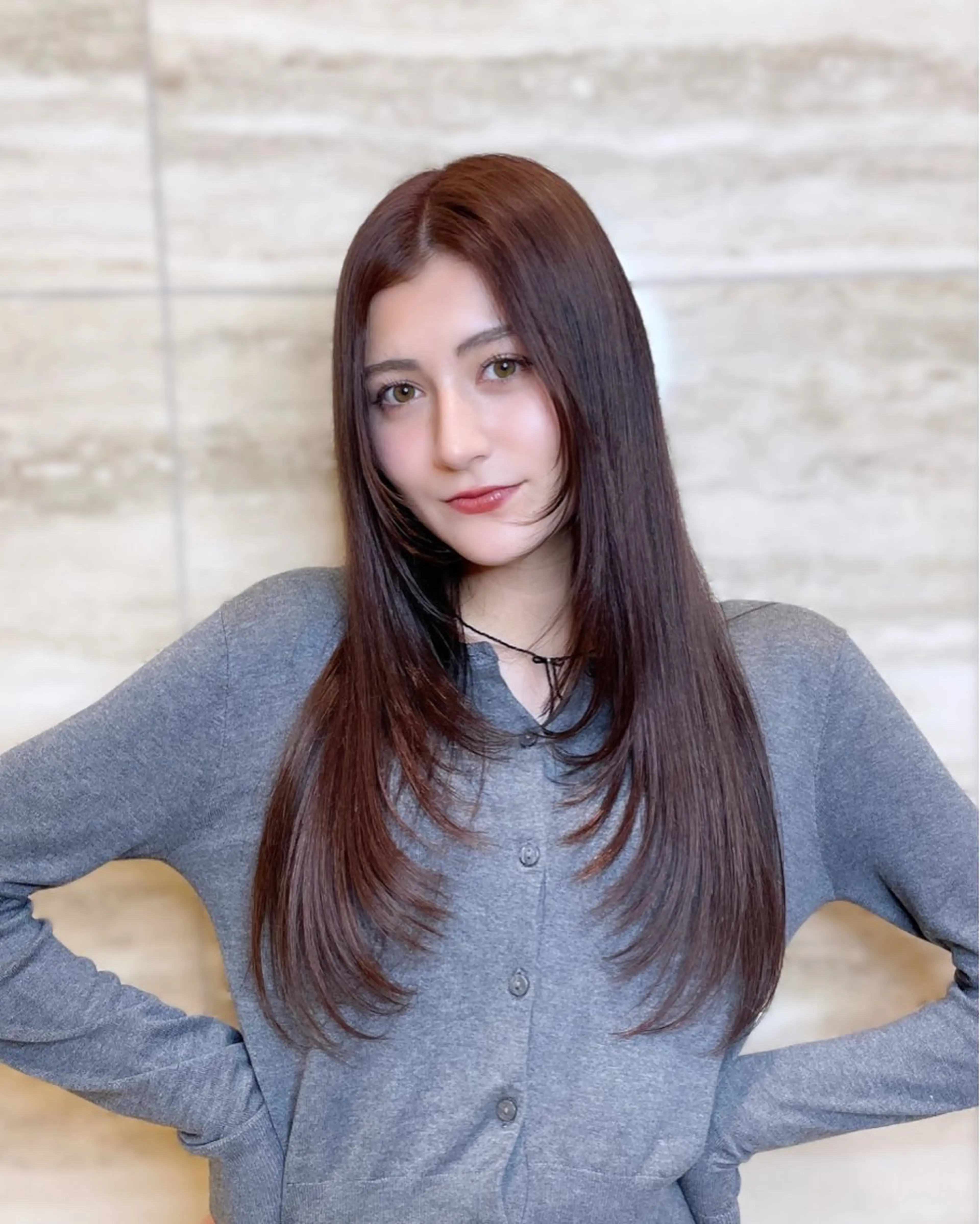 ロング カラー カット ヘアカラー トリートメント 🦋韓国系指名No1 店長/圓山 祐也🦋のヘアスタイル