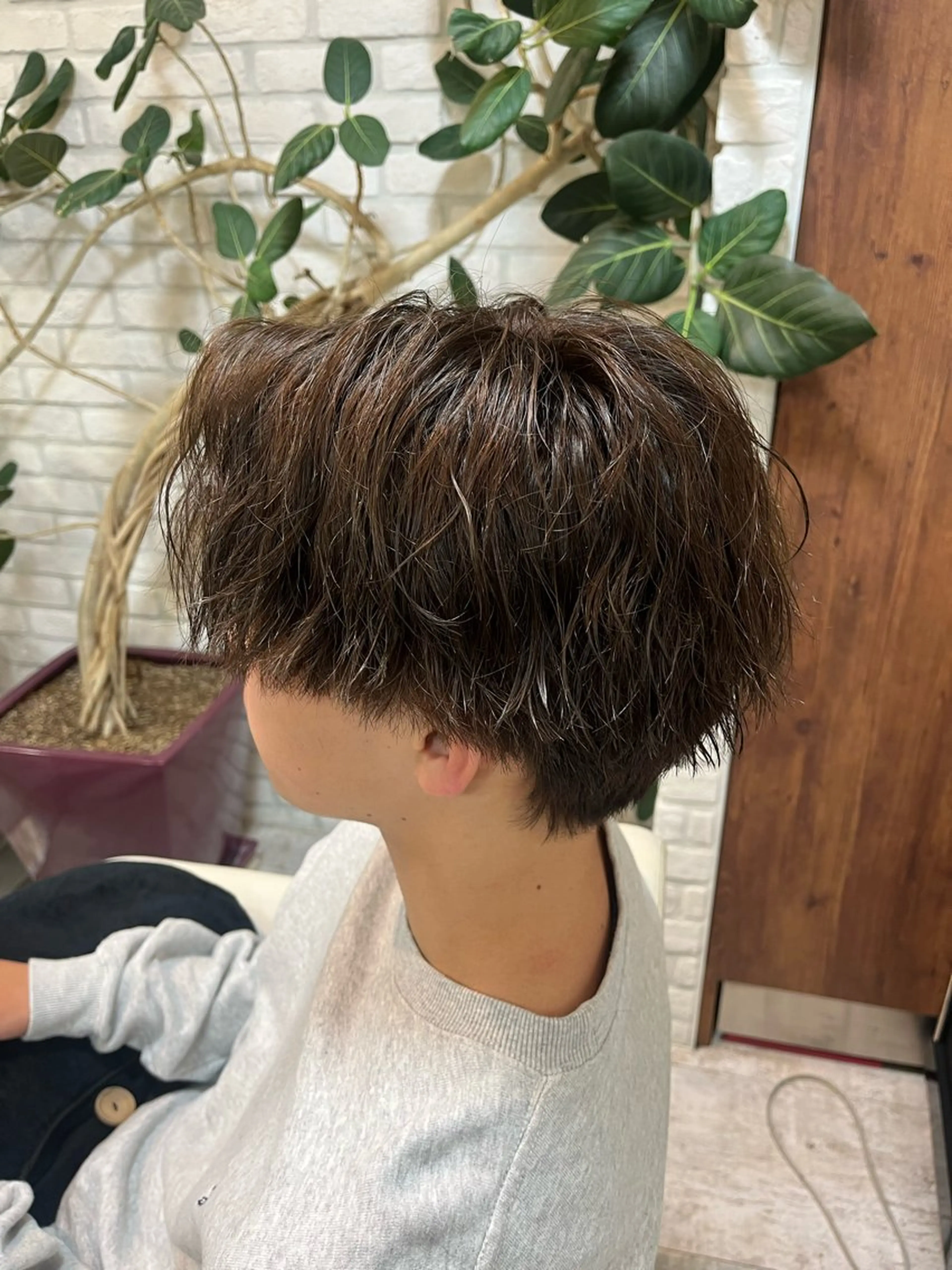 ショート カラー パーマ メンズ ヘアカラー コンテスト入賞歴有✨ /HINA🪼のヘアスタイル