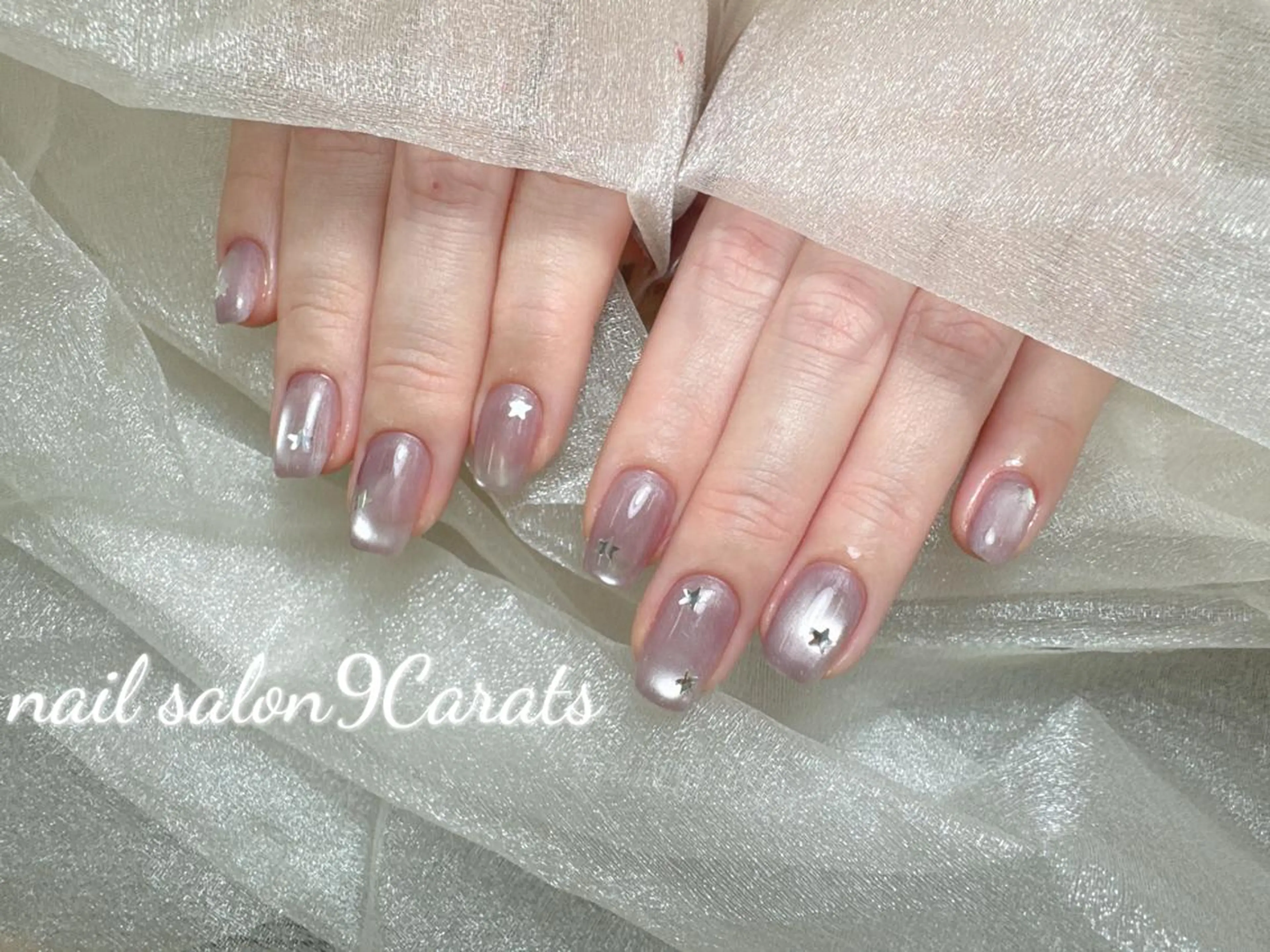 ネイル 💜ワンホンネイル ナインカラット💎のネイルデザイン