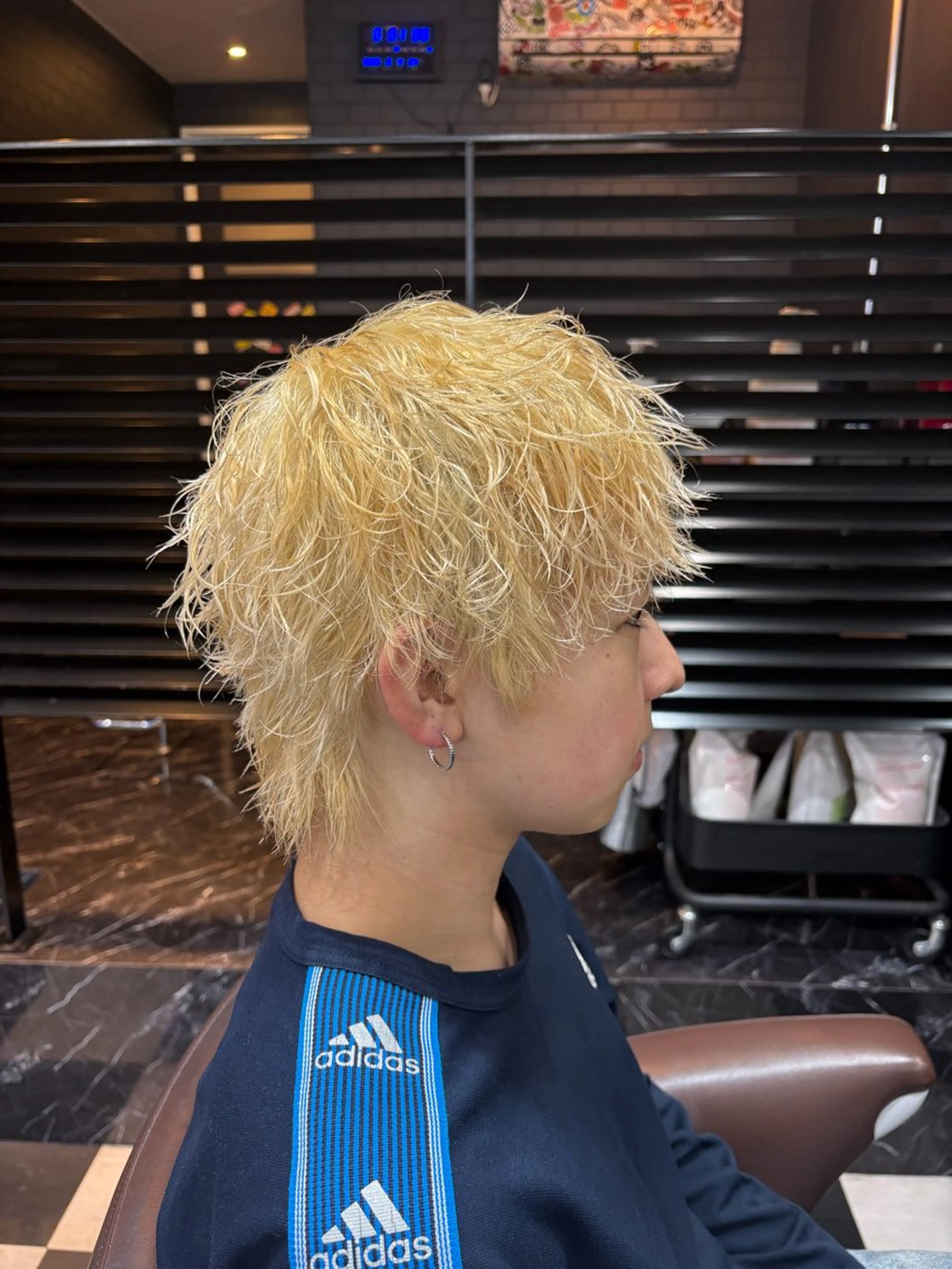 ショート カラー メンズ ヘアカラー 田中 真桜のヘアスタイル