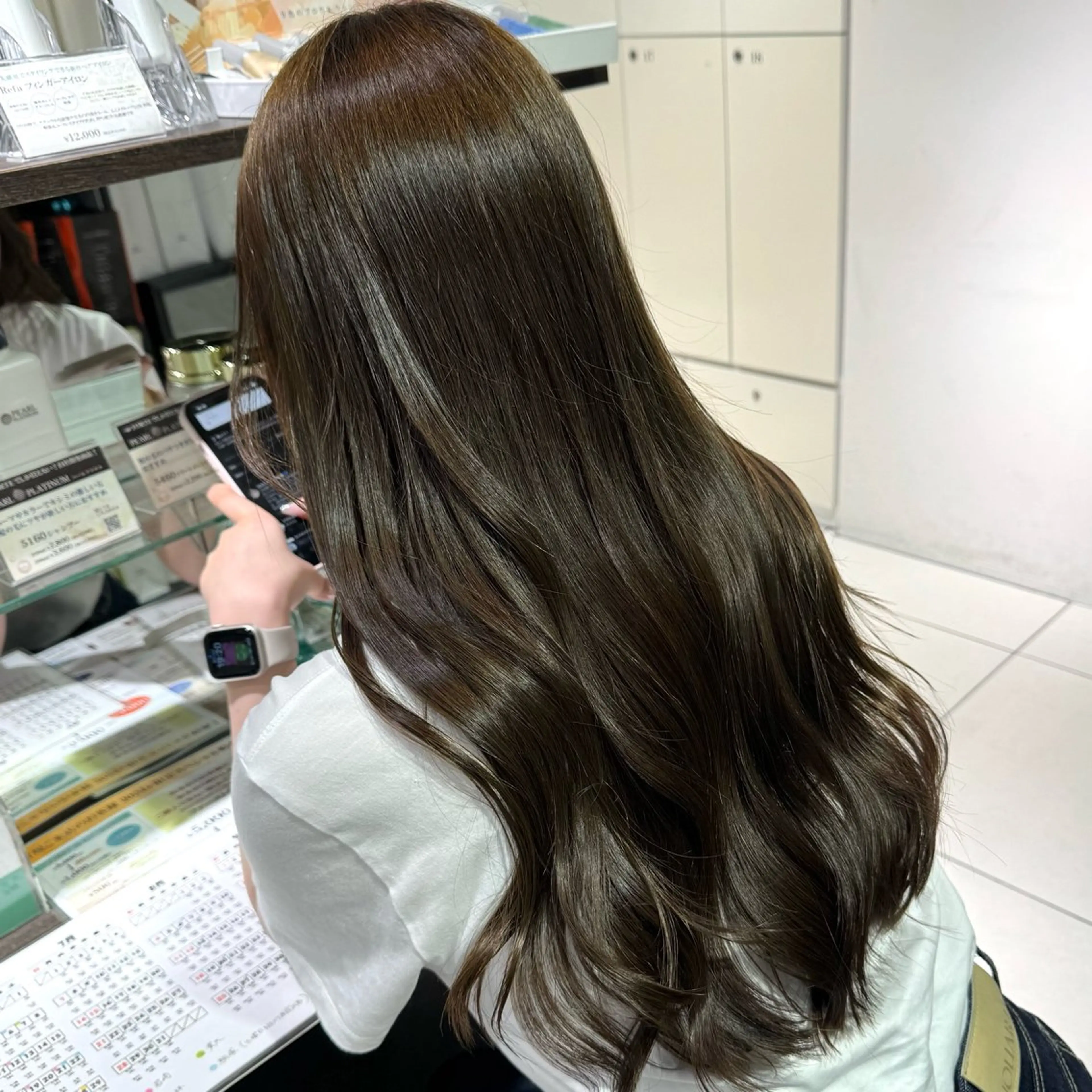 ロング カラー ヘアアレンジ ヘアカラー ブリーチなしカラー /新百合ヶ丘/安形翔のヘアスタイル