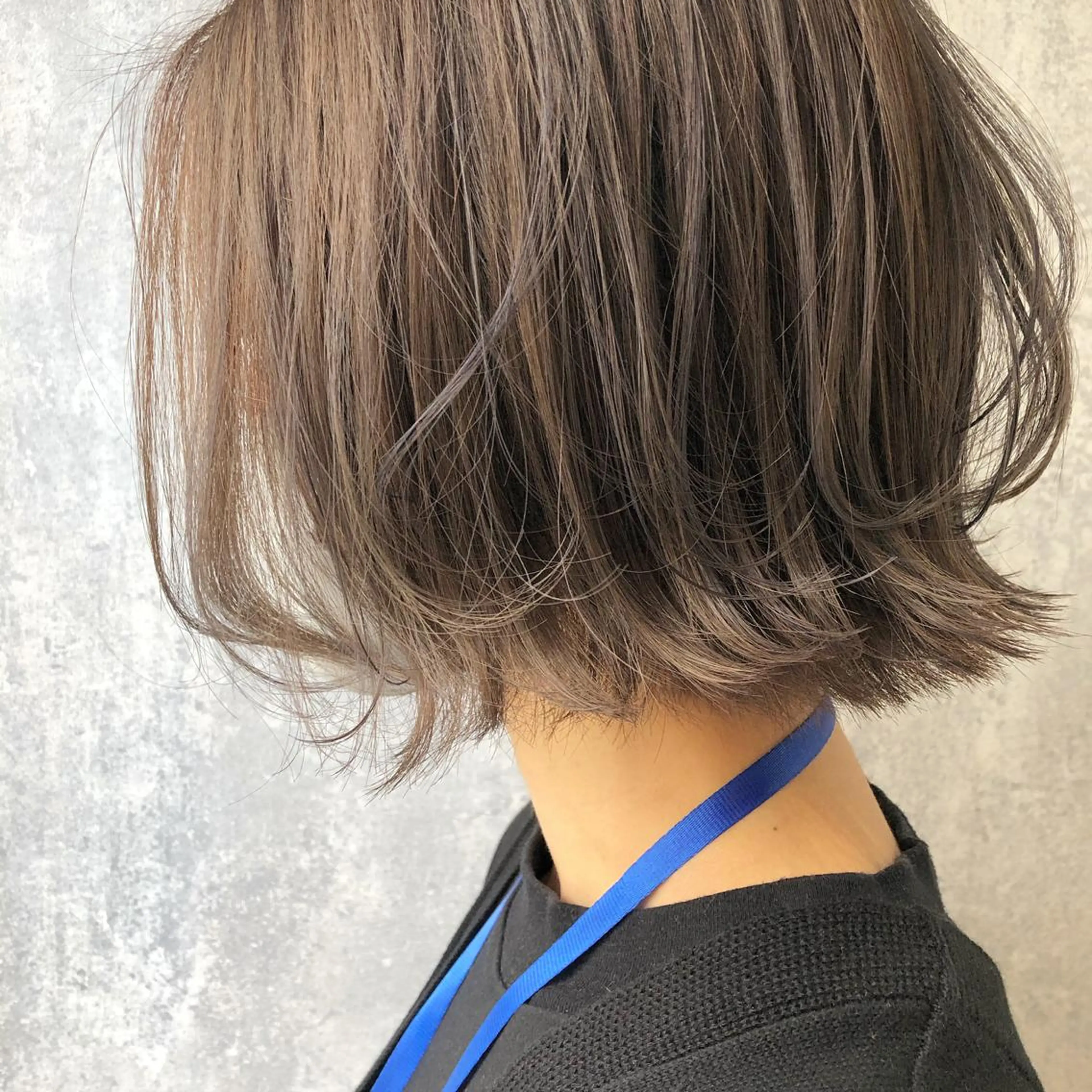 カラー アッシュ ベージュカラー ハイライトカラー レイヤー/ボブ/ 顔周り/yukinaのヘアスタイル