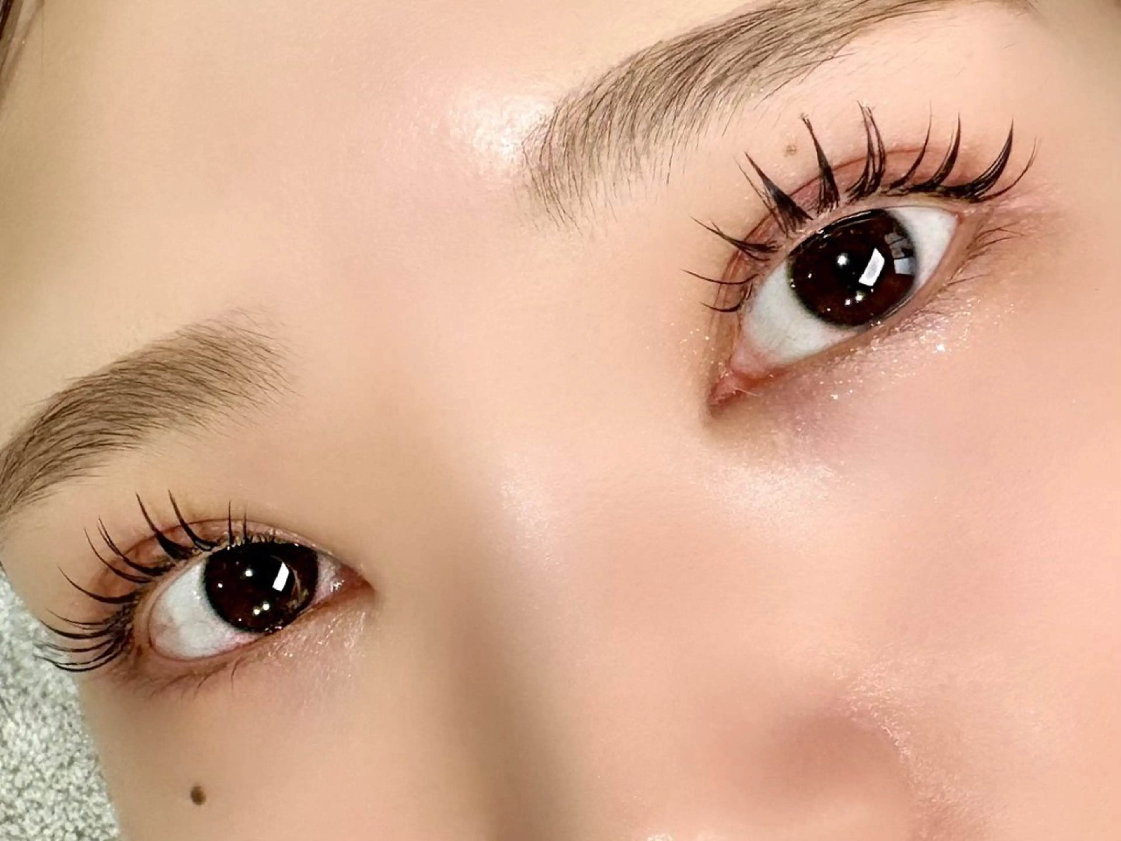 コーティング付✨(他店オフ無料)フラットラッシュ160本💜 LED変更+550円で可能✨の写真