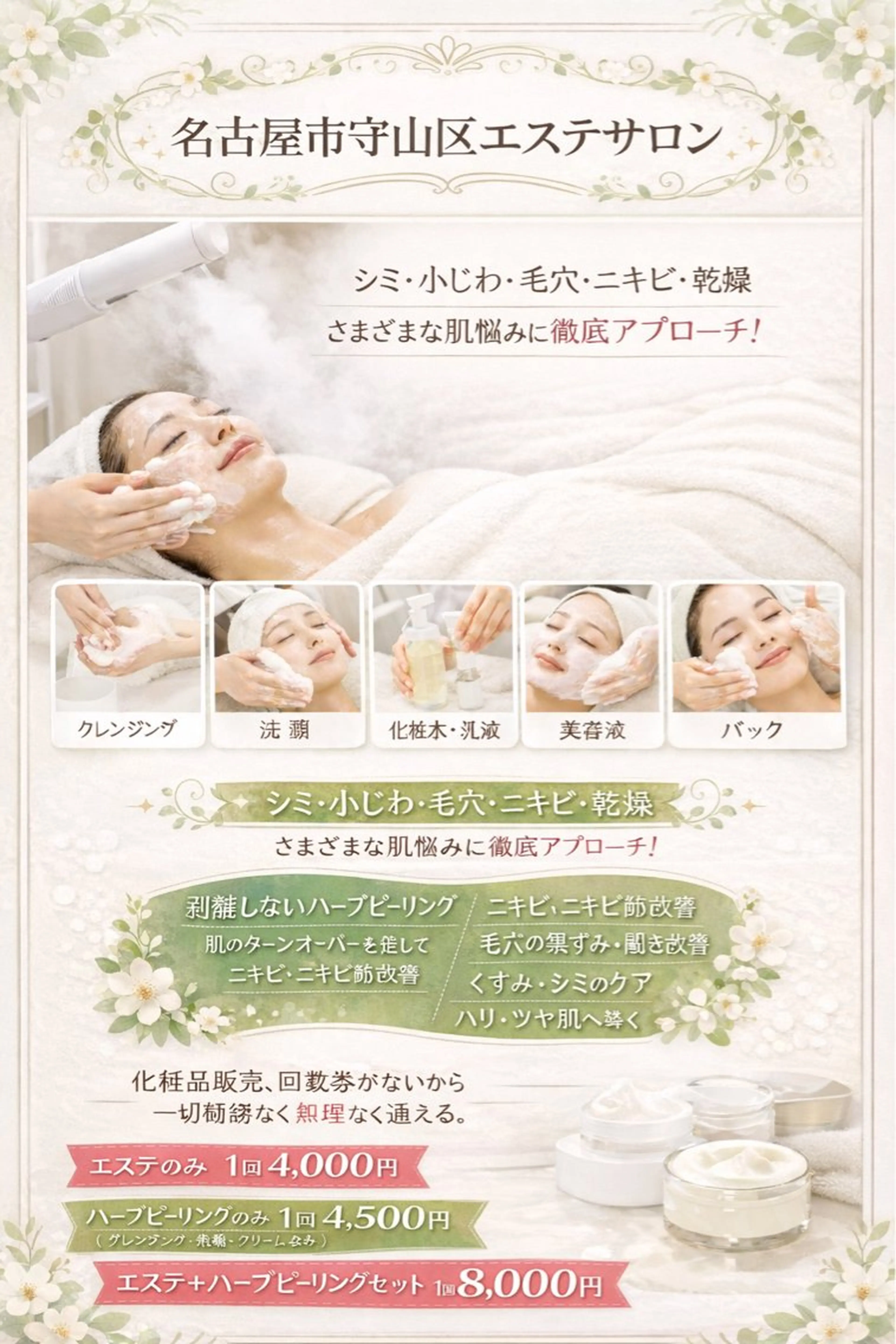 ハーブピーリングの写真