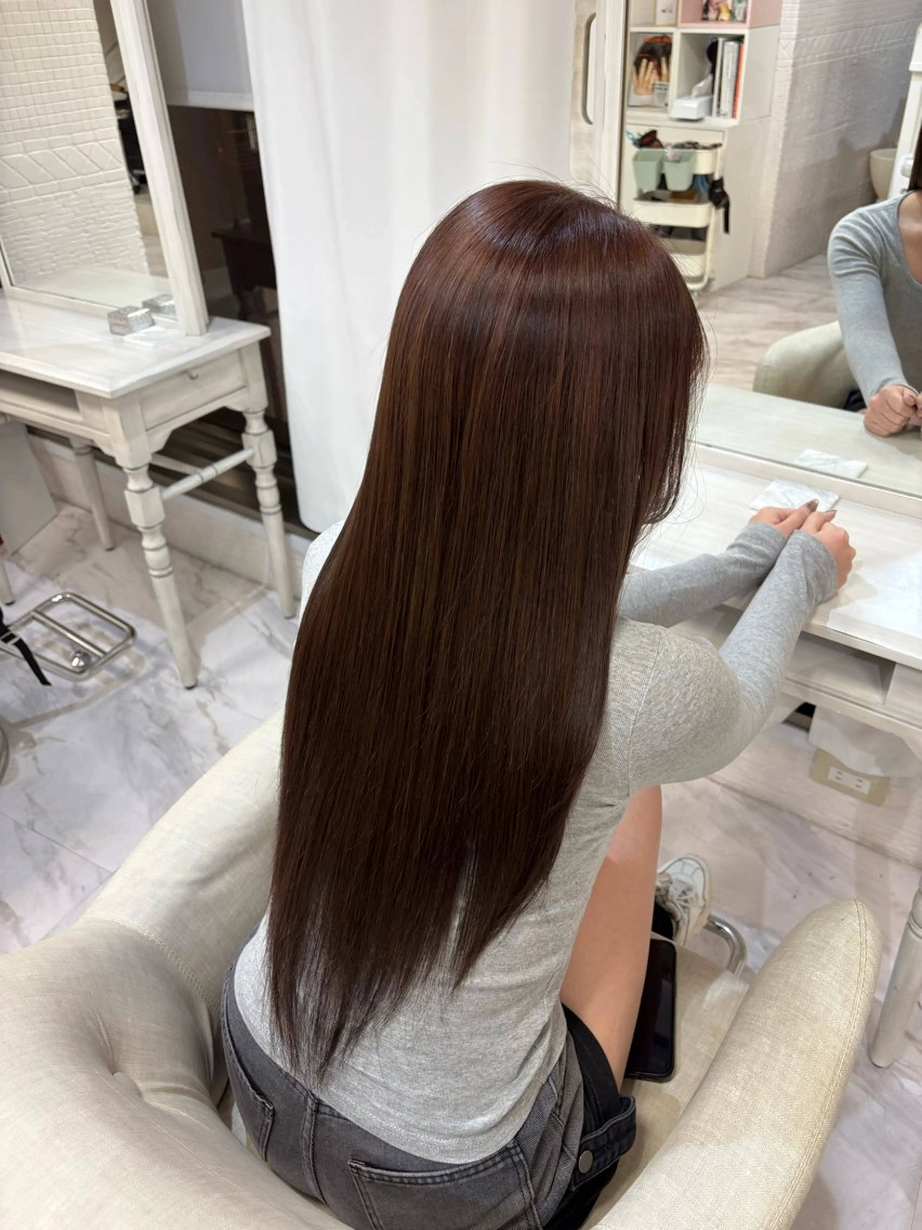 【艶カラー💫】ワンカラー＋トリートメントの写真