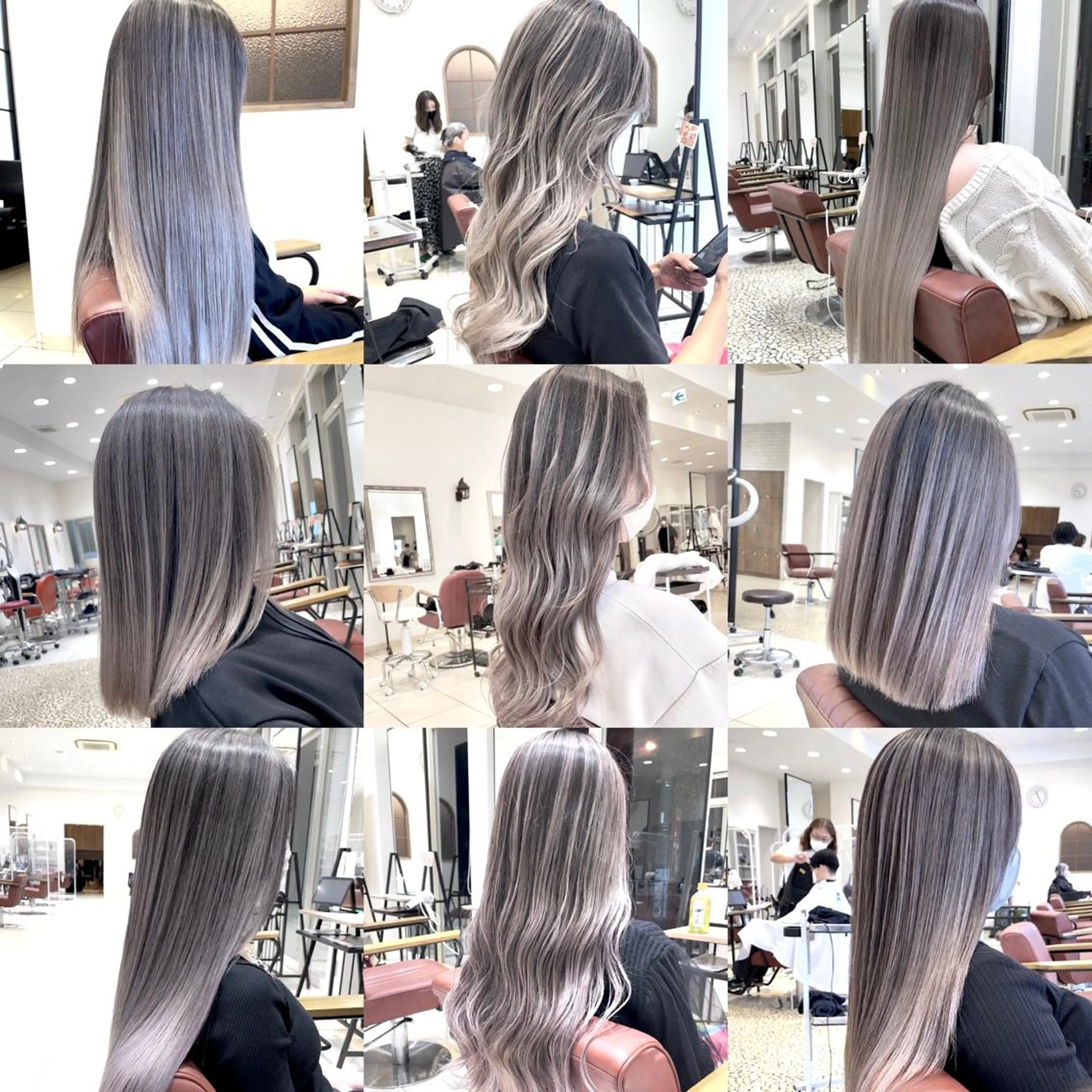 ☆エアタッチバレイヤージュ☆〔2ブリーチ+高級薬剤カラー+トリートメント〕※ケアブリーチ使用の写真