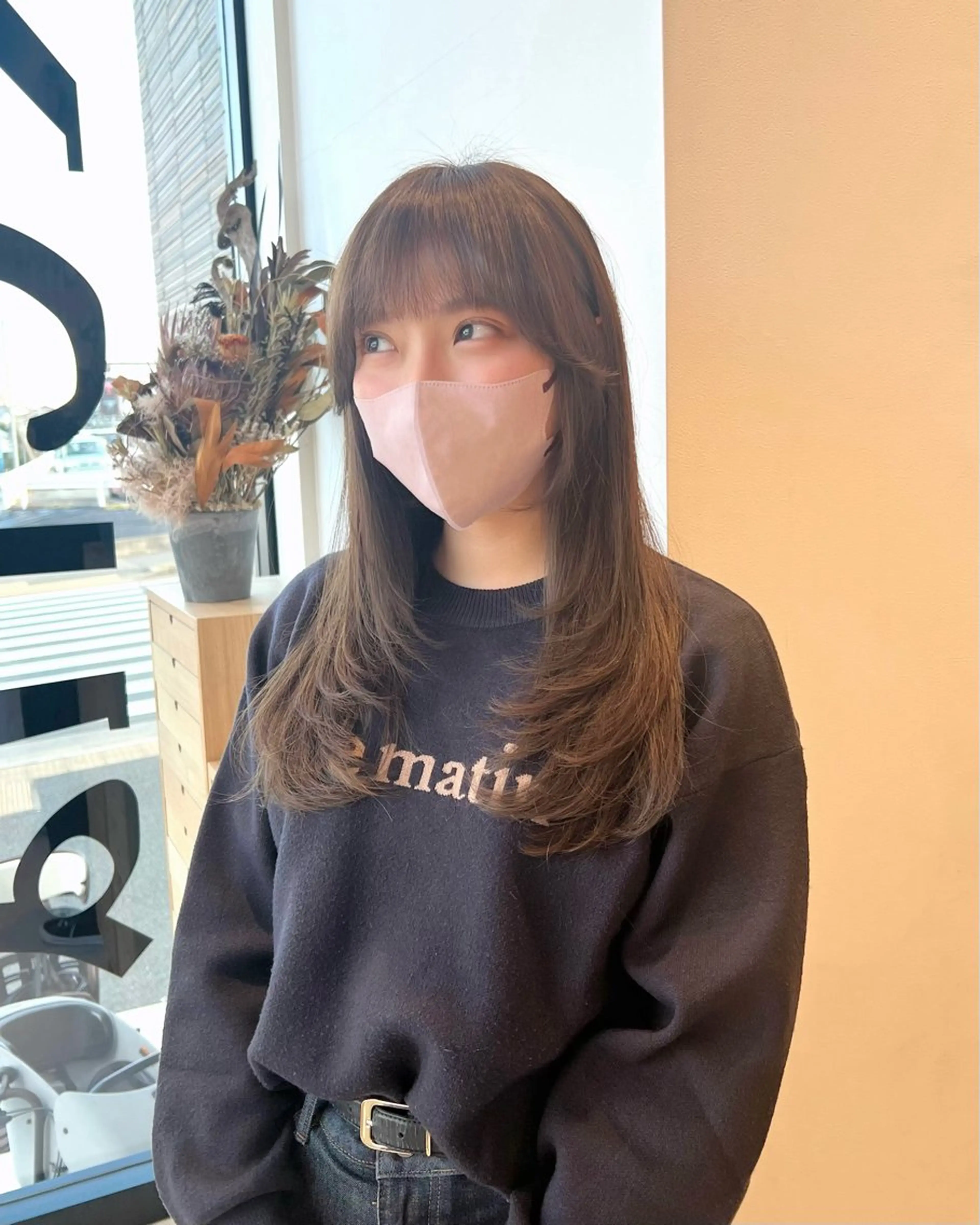 セミロング 前田 流星のヘアスタイル