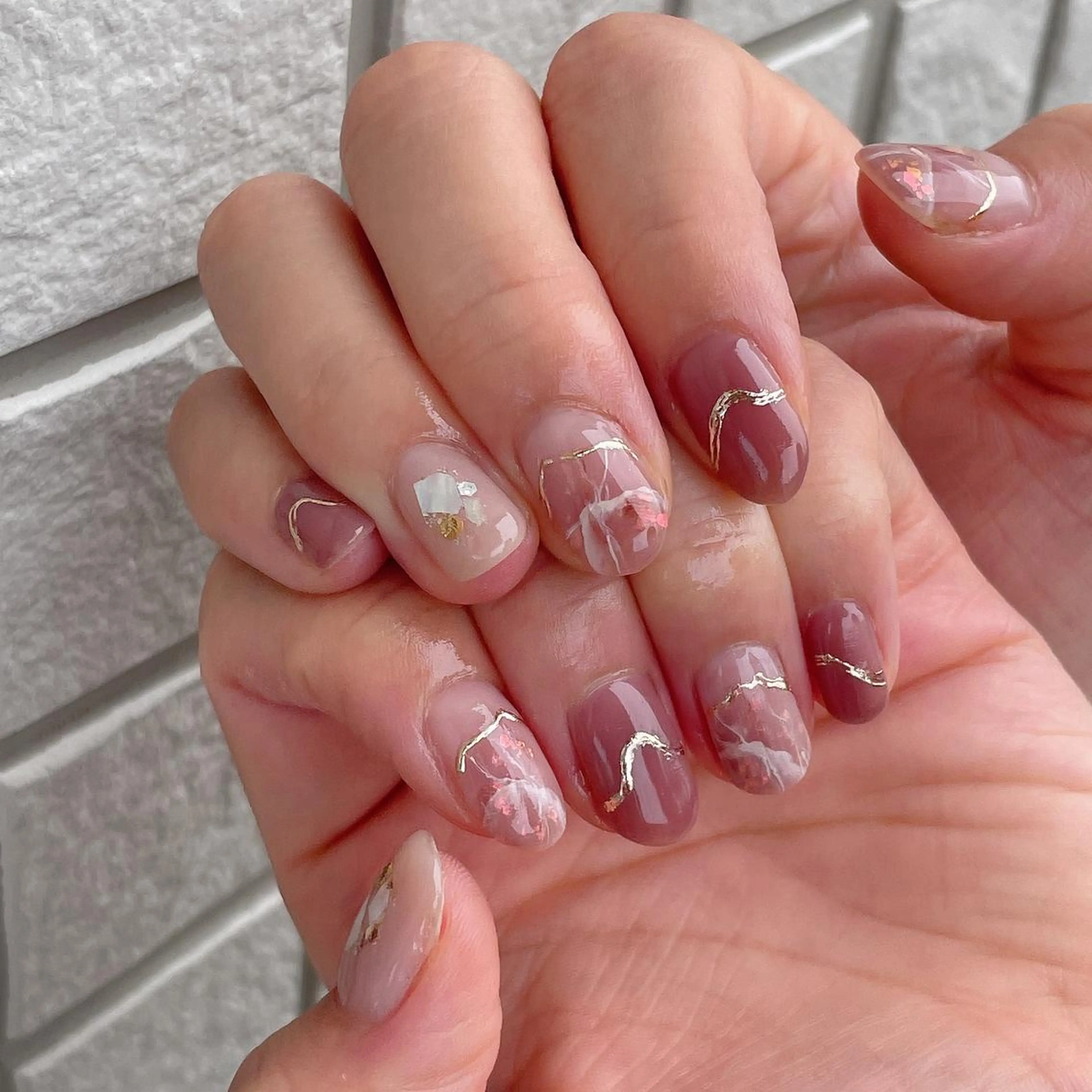 ネイル ニュアンスネイル ハンドネイル amulet TOMOMIのネイルデザイン