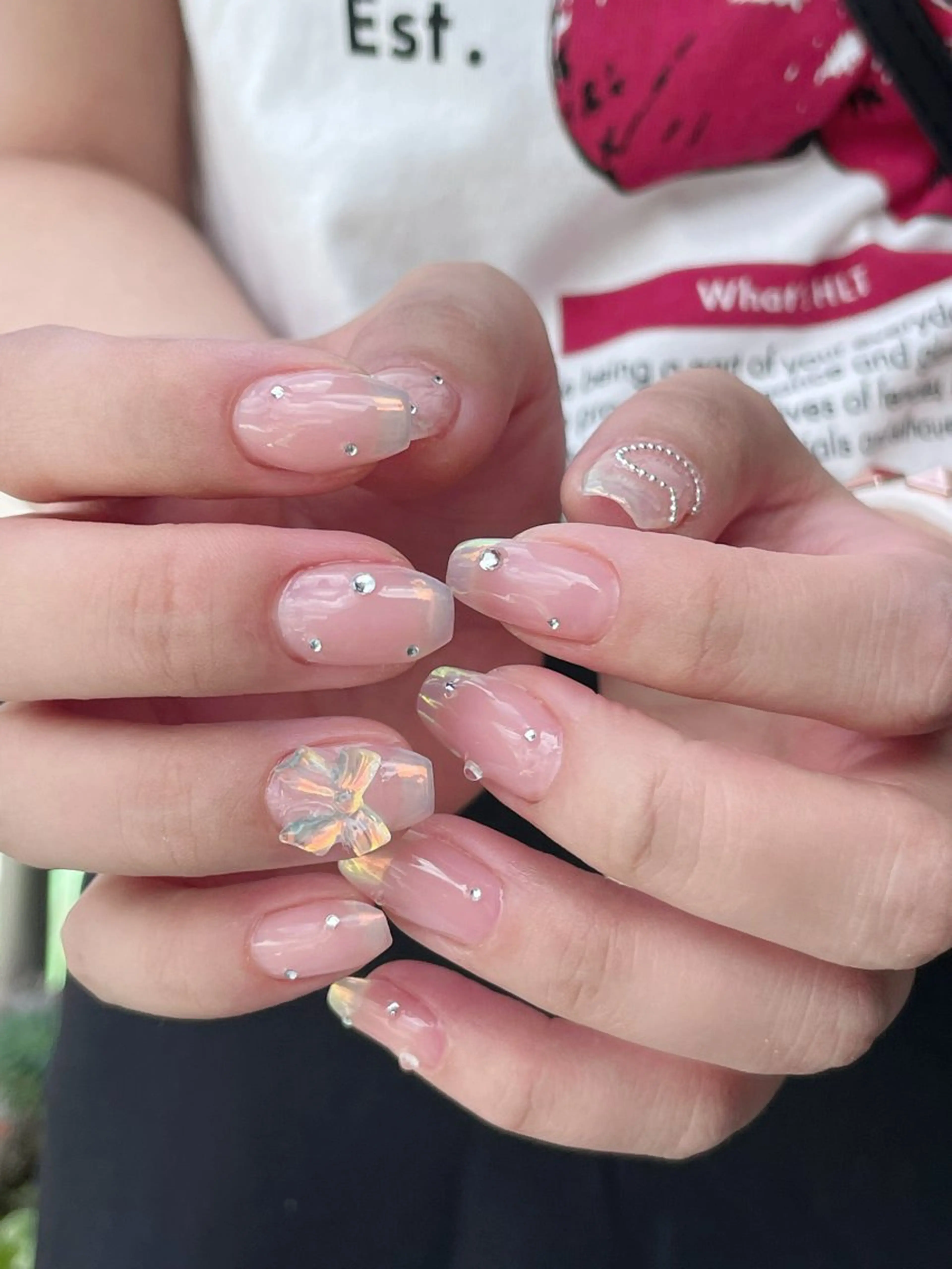 ネイル オーロラネイル フレンチネイル 〜hau nail〜 YUKIのネイルデザイン