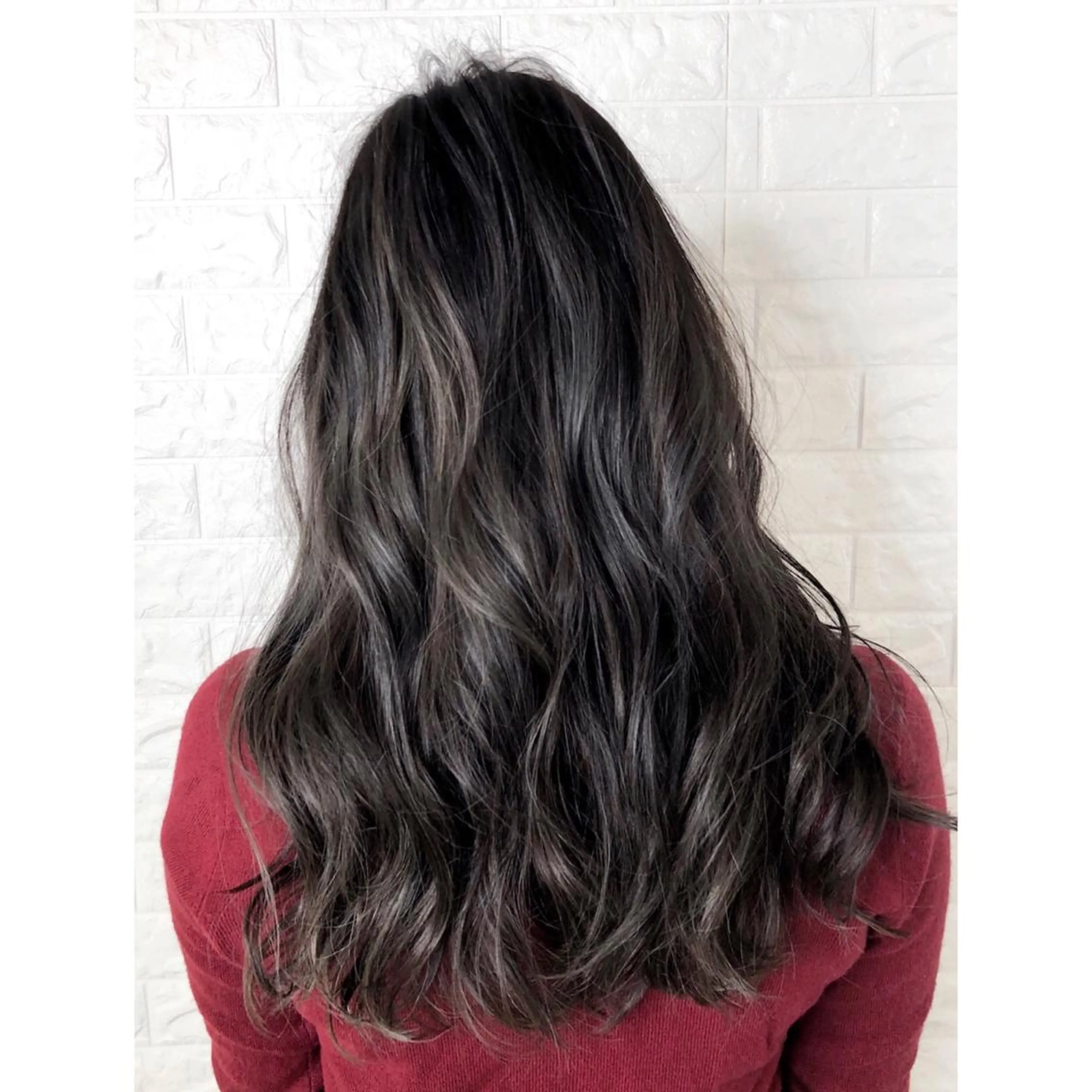 セミロング カラー アッシュ ベージュカラー 透明感カラー ハイライトカラー ハイライト 髪質改善特化KIZU /艶髪研究（京都）のヘアスタイル