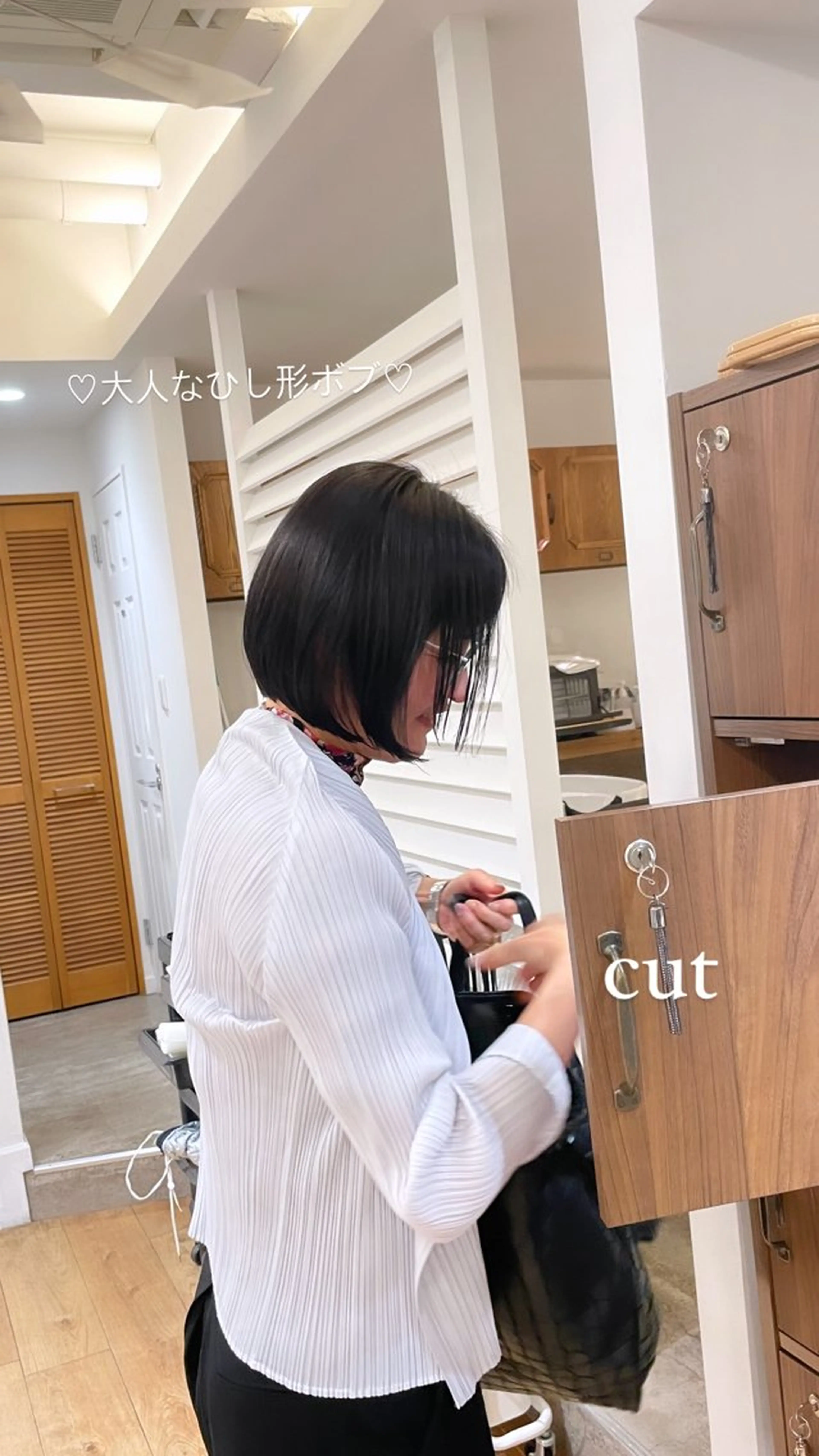 ショート ボブ 松浦 愛利花のヘアスタイル