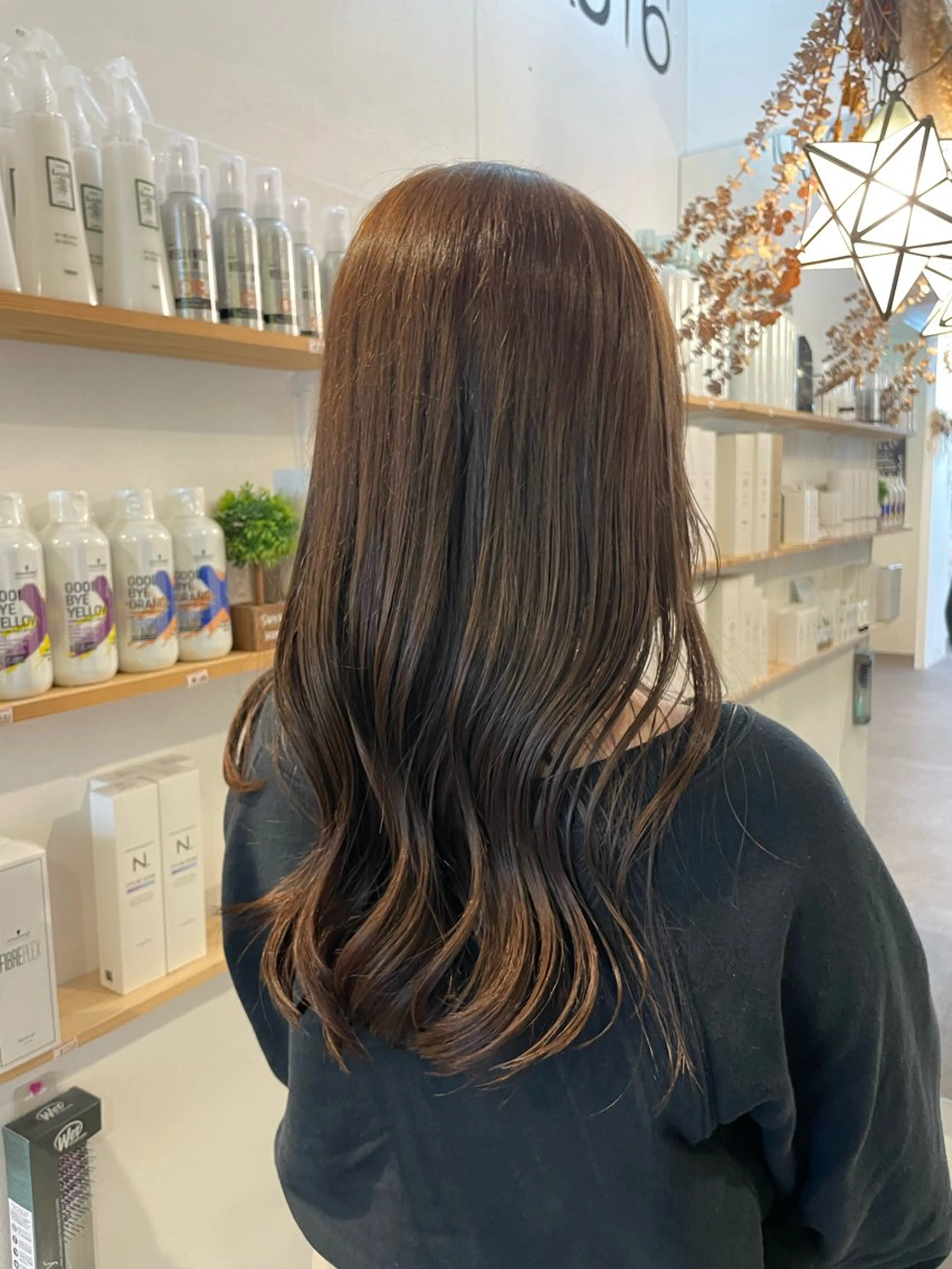 ロング カラー ブラウンカラー ヘアカラー 宮城 レンナのヘアスタイル