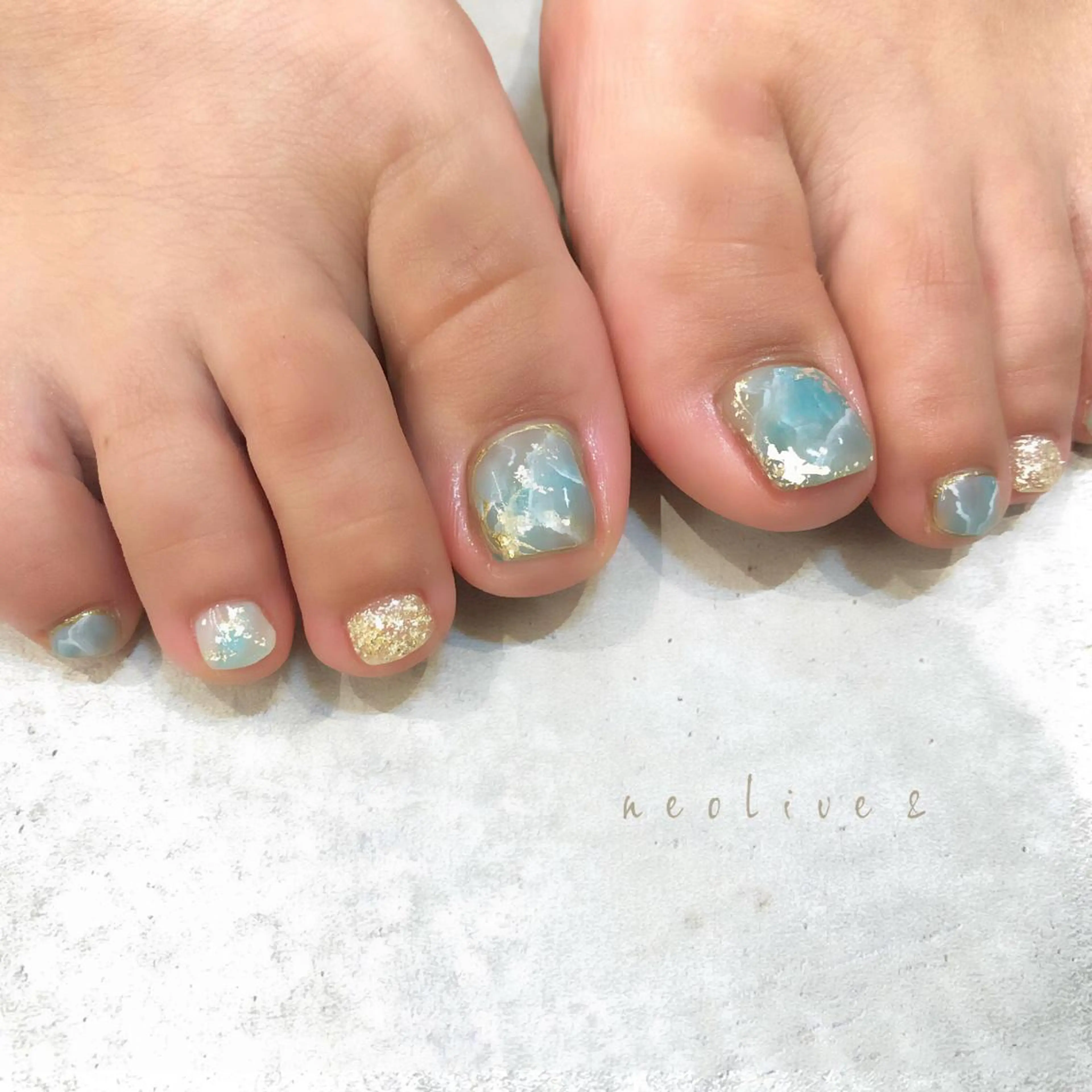 ネイル 持ち込み フットネイル Yuriko Omi パラジェル/渋谷のネイルデザイン