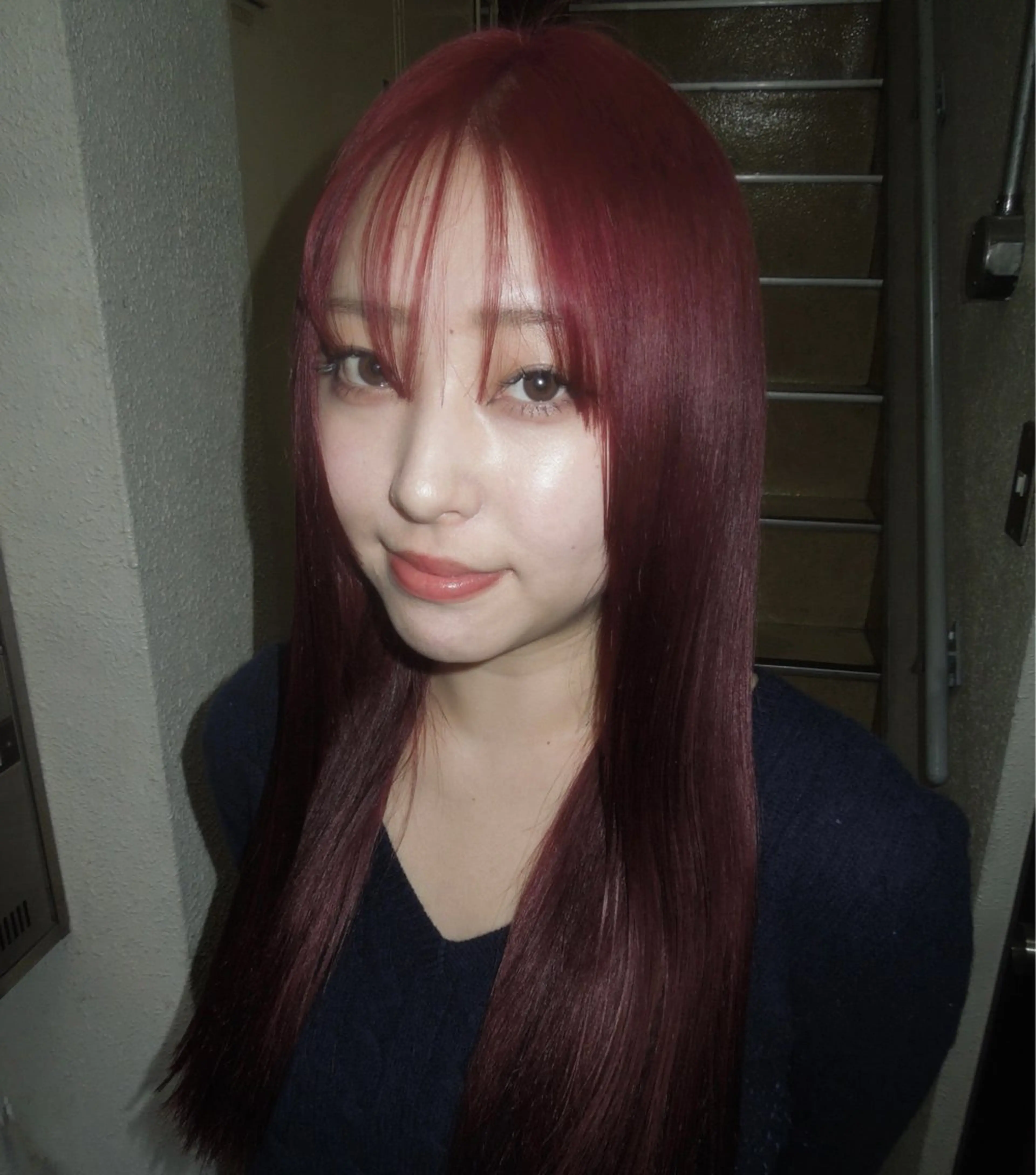 ロング カラー タマキ/似合わせ カット/Wカラーのヘアスタイル