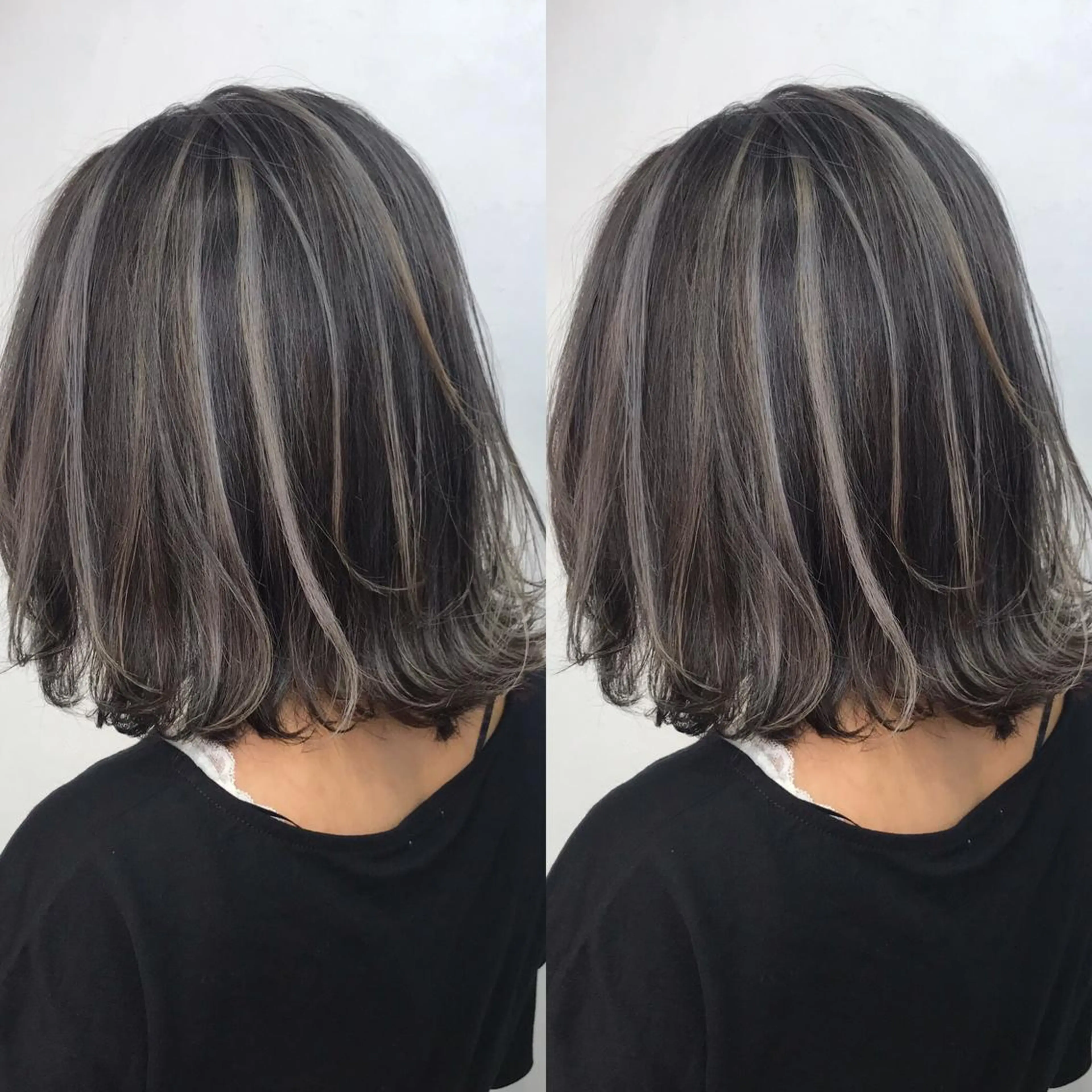 ミディアム カラー LUSTRE クロサワのヘアスタイル