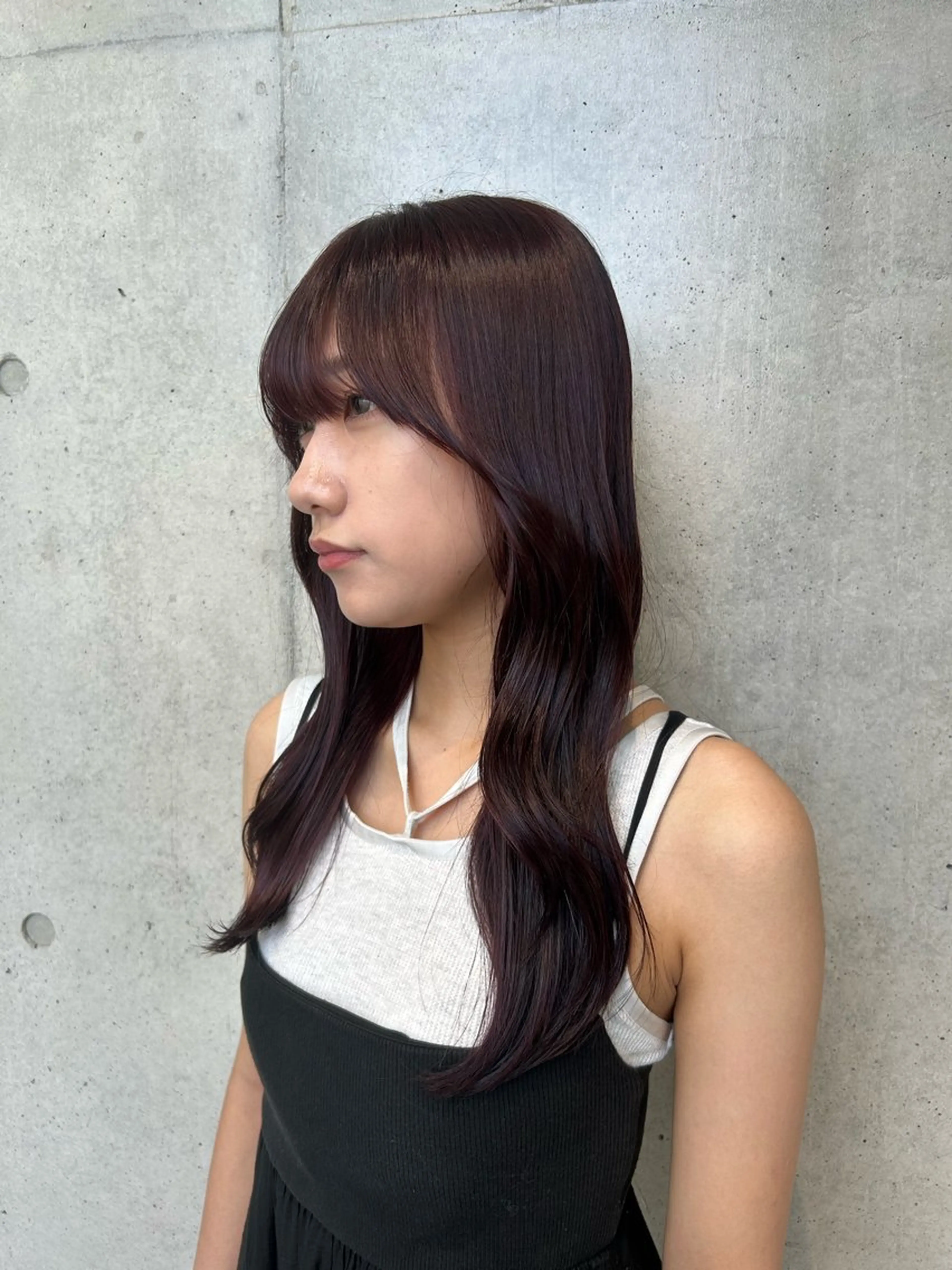 ロング カラー ヘアアレンジ カット ヘアカラー トリートメント ボブ艶モテカラー🫧 カリンのヘアスタイル