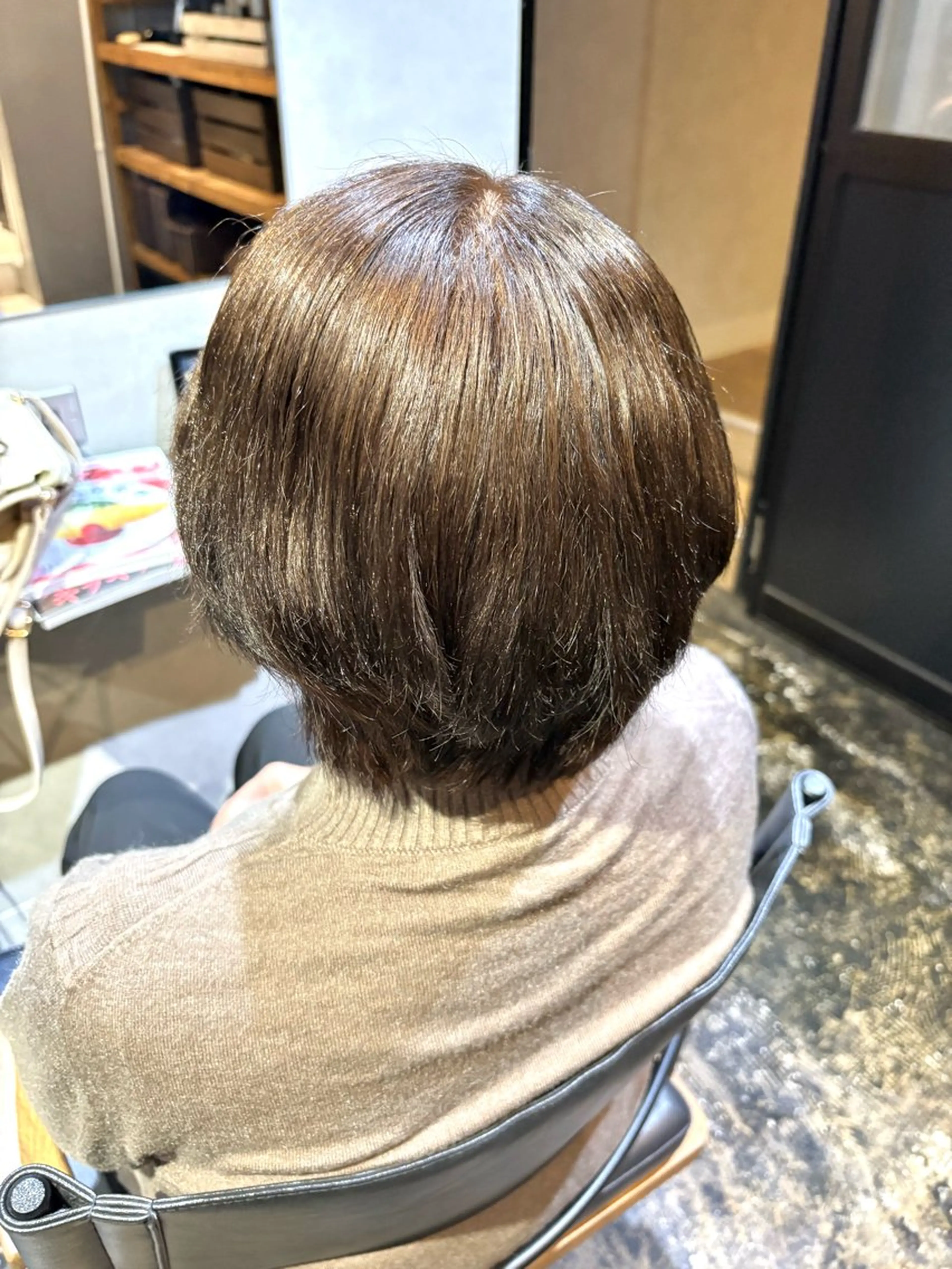 ショート カラー ブラウンカラー ナチュラルブラウン 透明感カラー🩶 Ayaka🩶のヘアスタイル