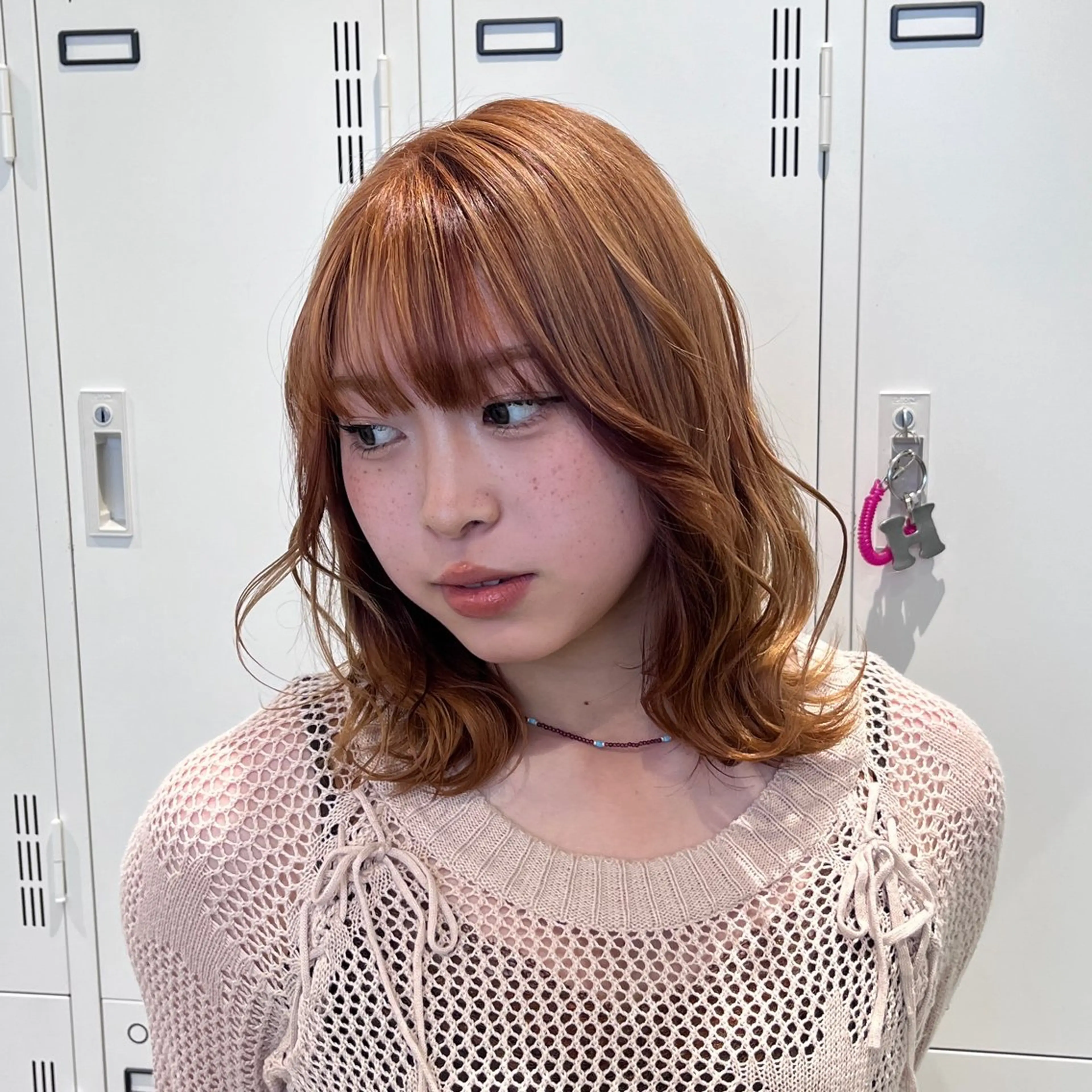 ロング カラー ブリーチ ブラウンカラー mitsuki🎀 ブリーチ/エクステのヘアスタイル