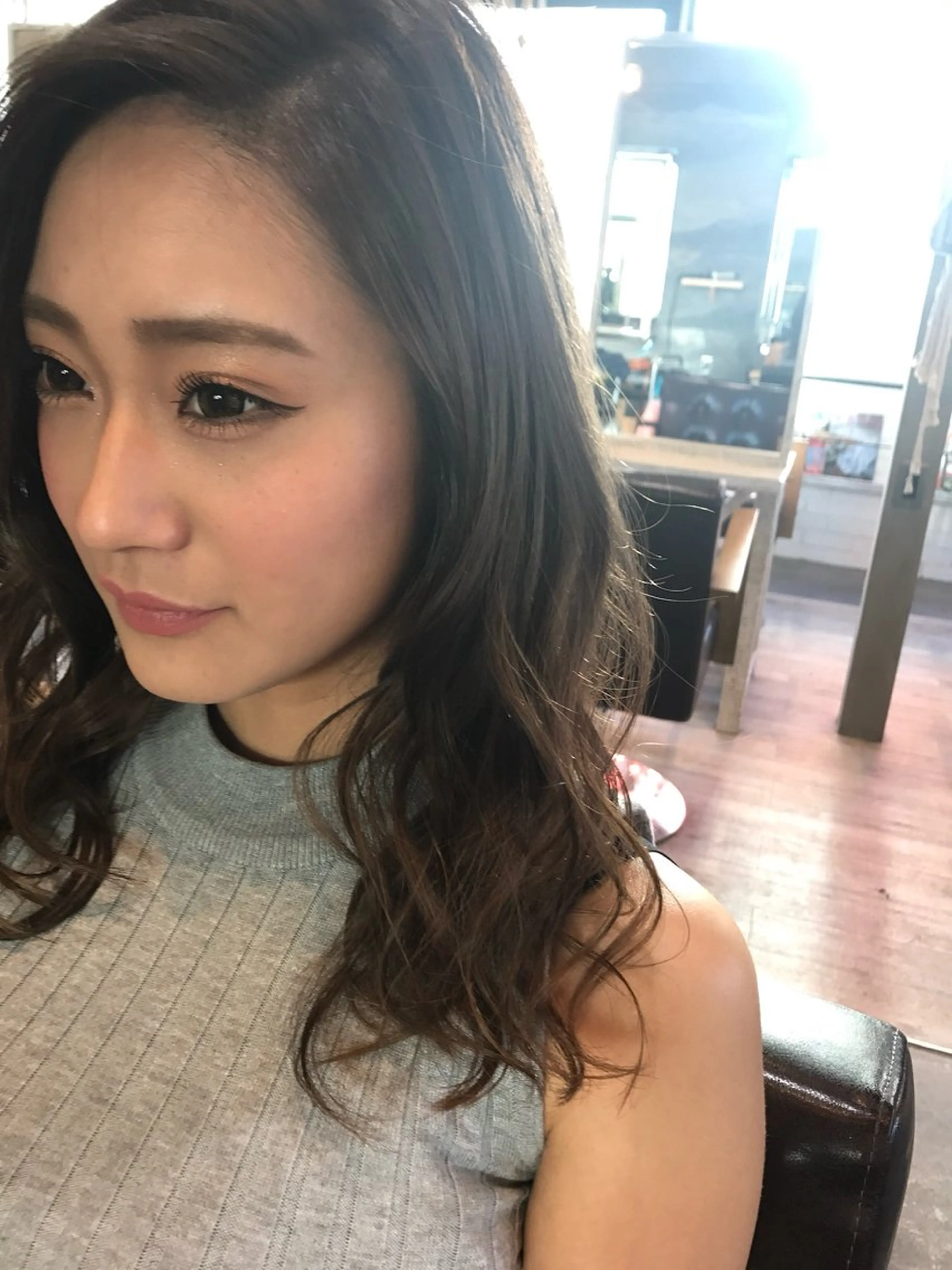セミロング カラー 塚本 昂のヘアスタイル