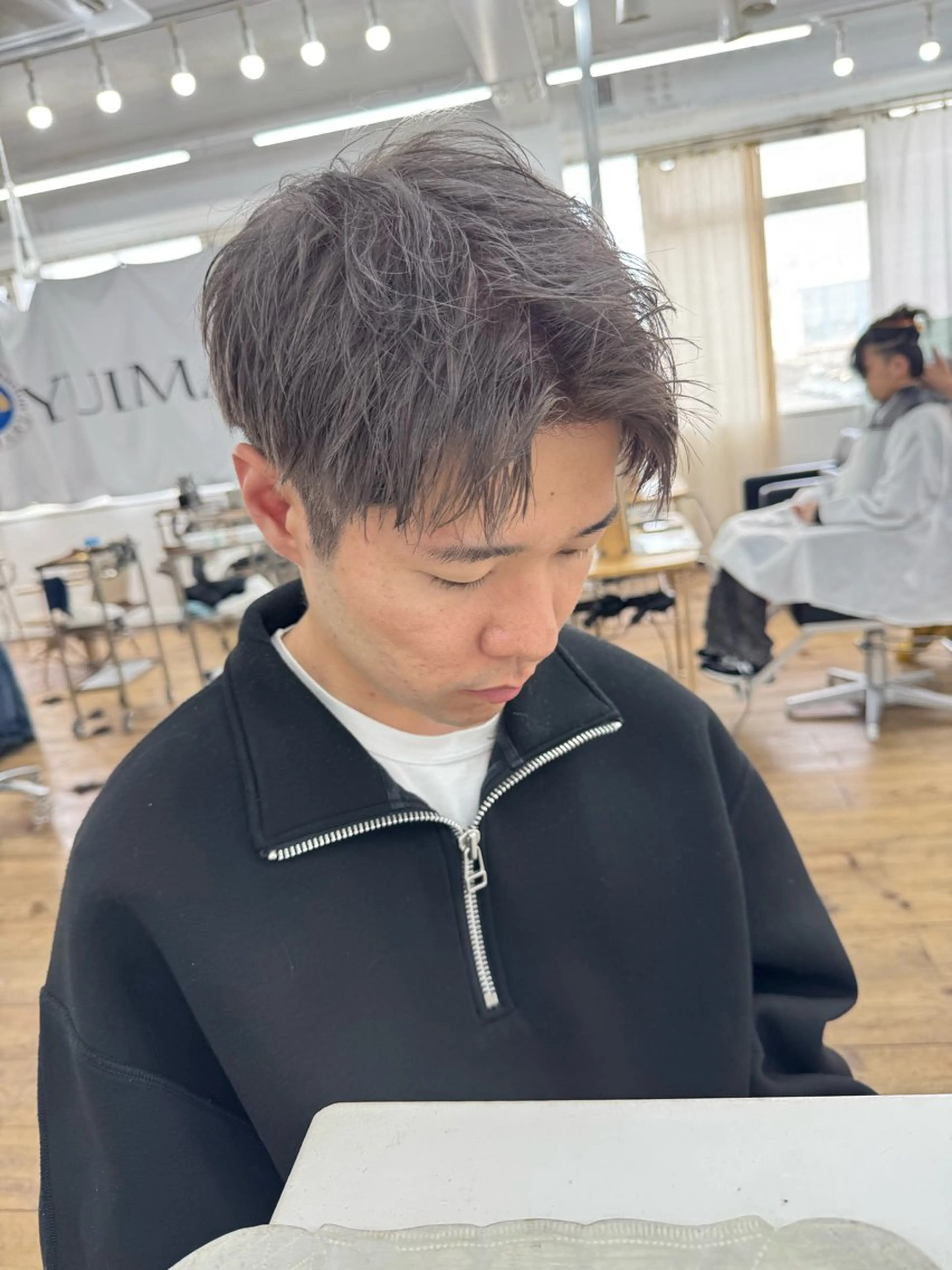 ショート カラー メンズ カット ヘアカラー メンズ特化サロン ユウヘイのヘアスタイル