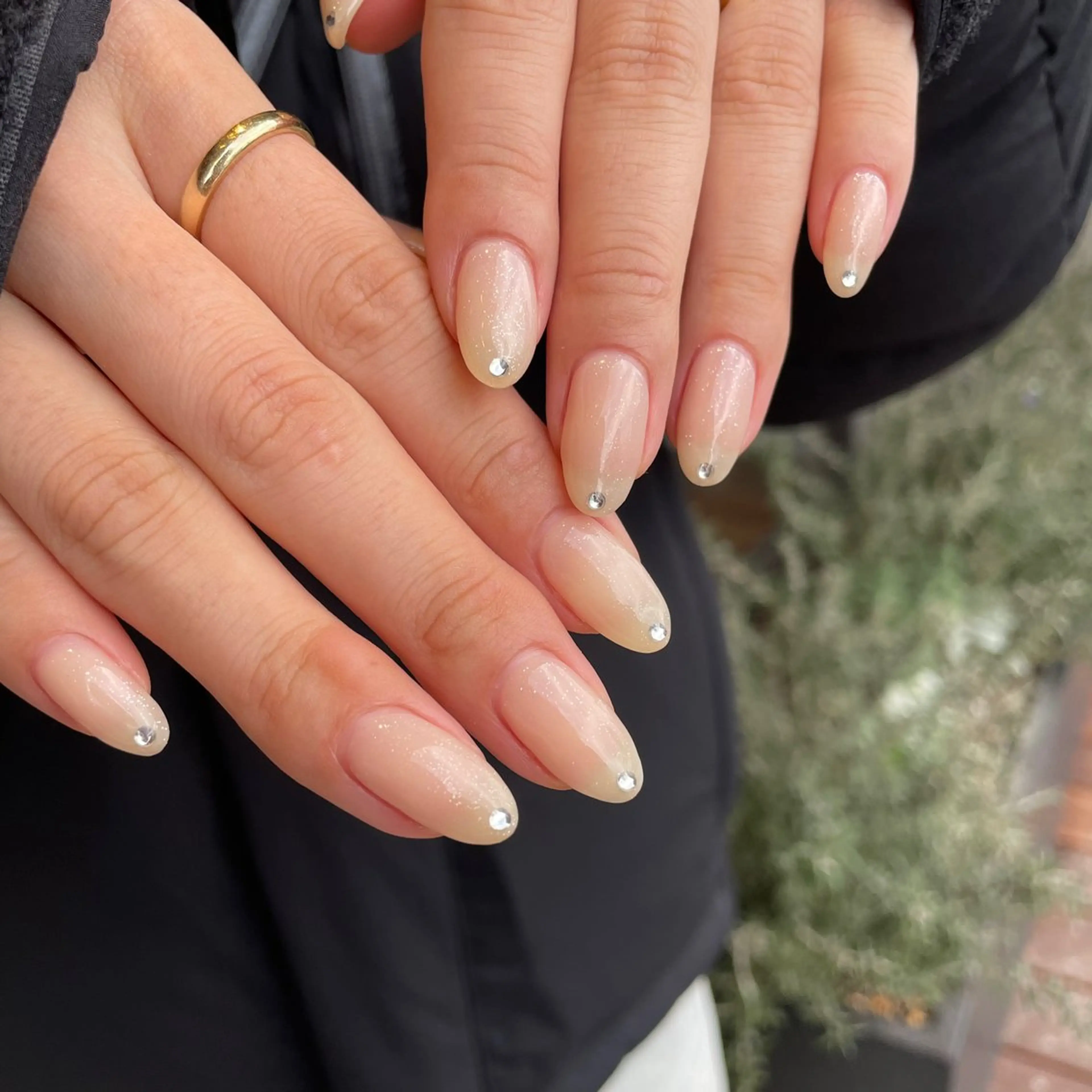 ネイル ラメ(グリッター) DISCO HAIR bello NAILのネイルデザイン