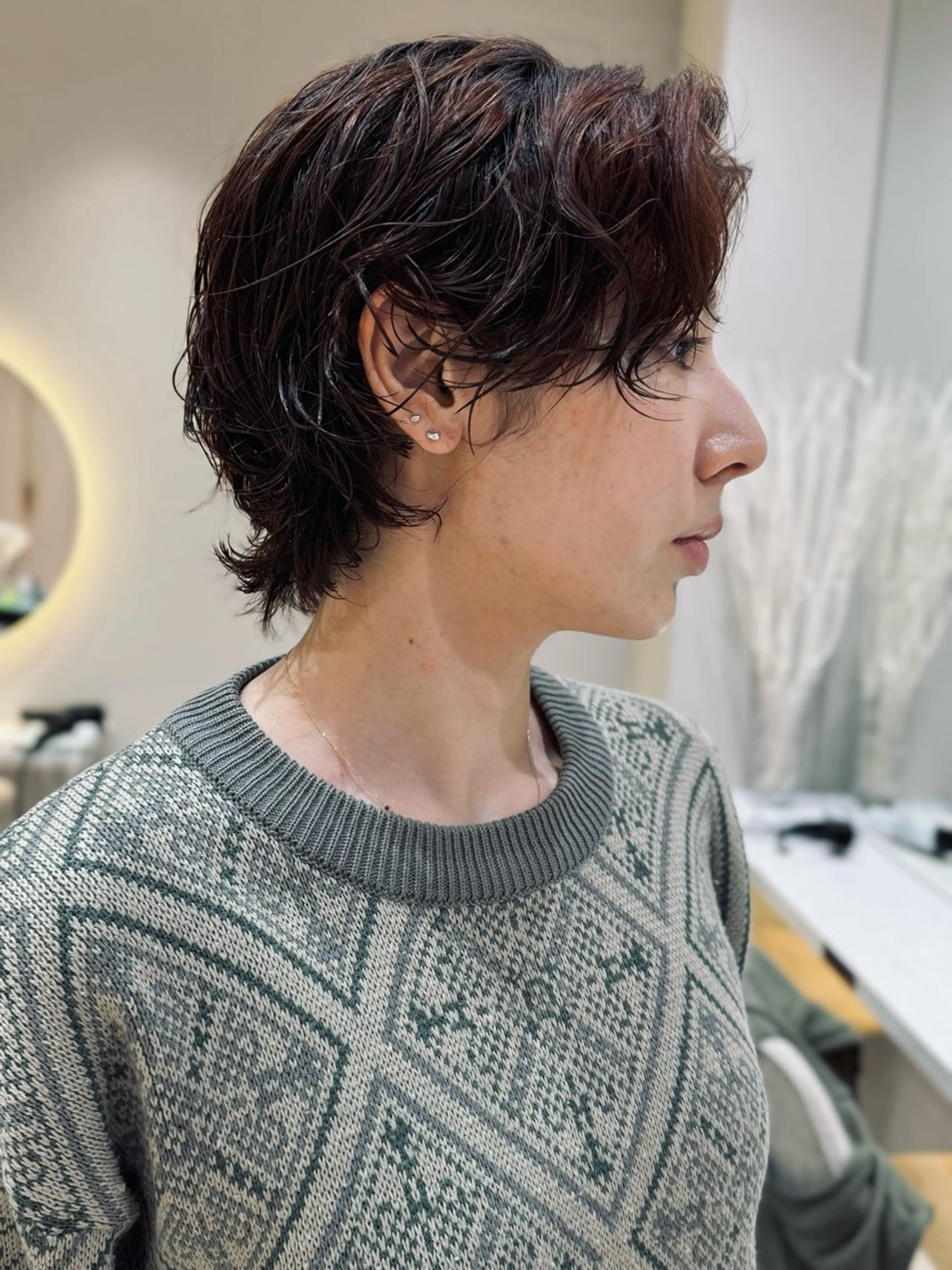 ショート カット ヘアカラー パーマ 🩵縮毛矯正・ボブ 岩原朋也🩵のヘアスタイル