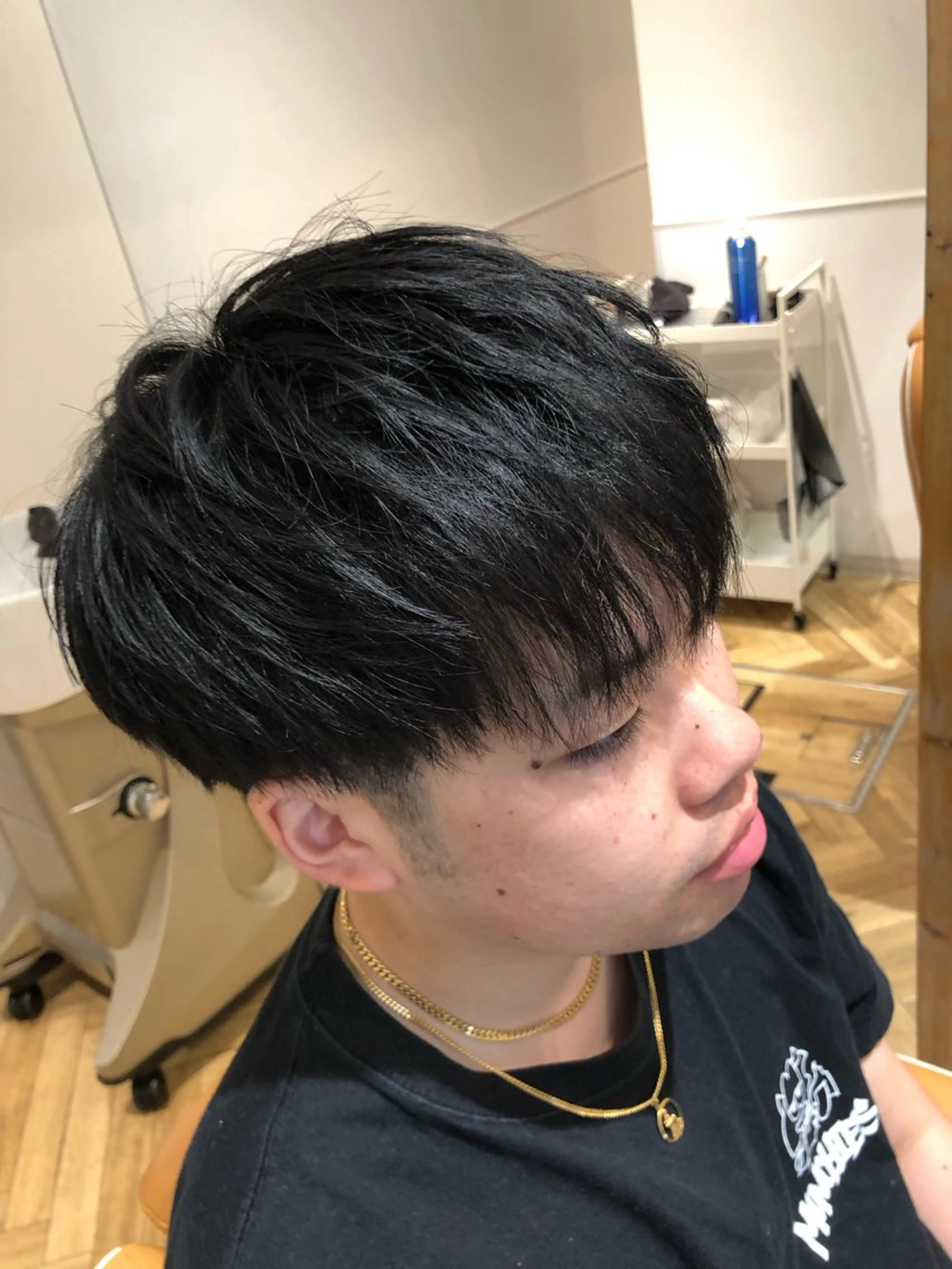 ショート メンズ 【大人髪】men's パーマ/潤艶髪のヘアスタイル