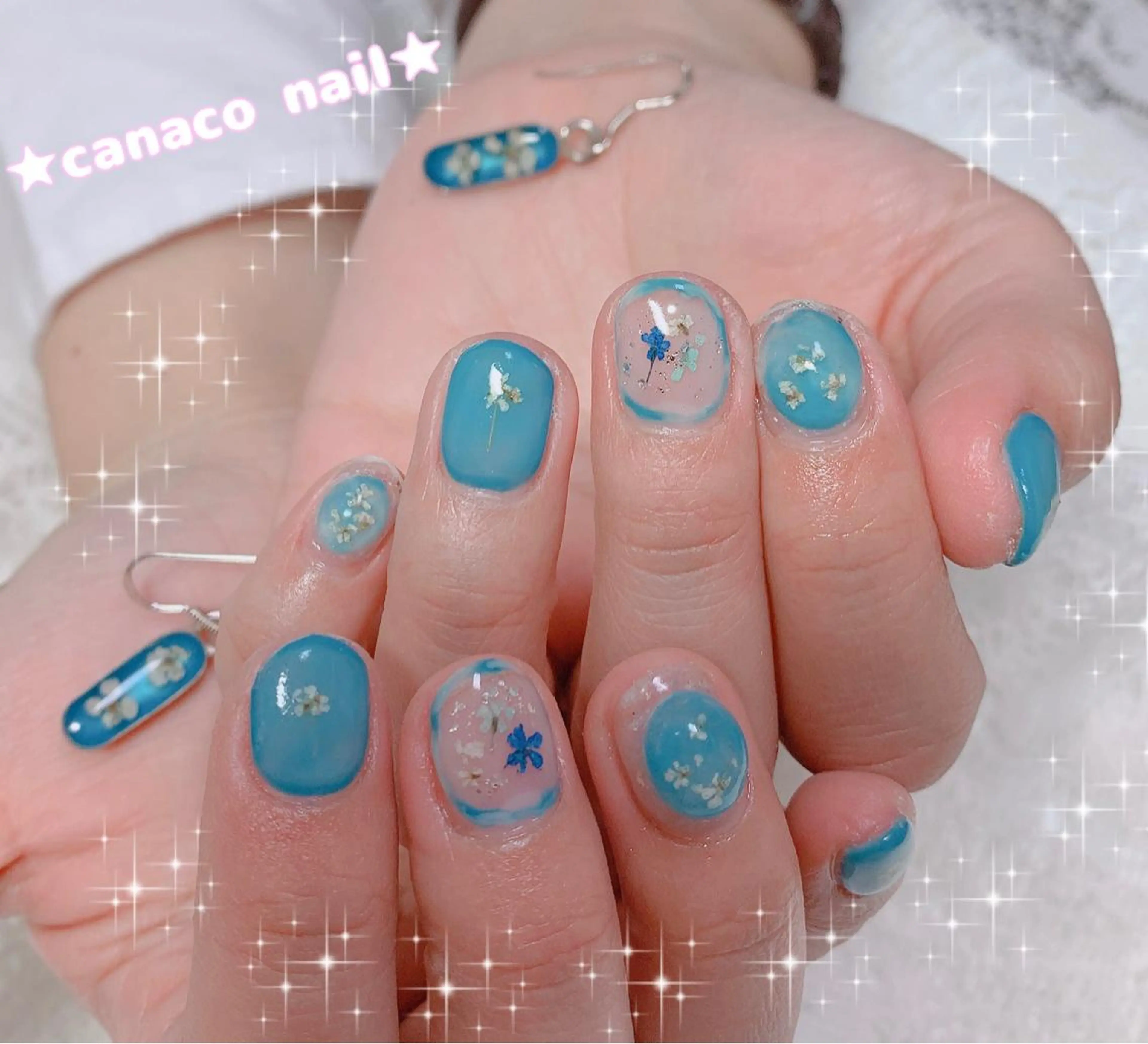 ネイル フラワーネイル ジェルネイル ストーンネイル ハンドネイル ハンドケア Felice所属・ベテランネイル cnc nailのネイルデザイン