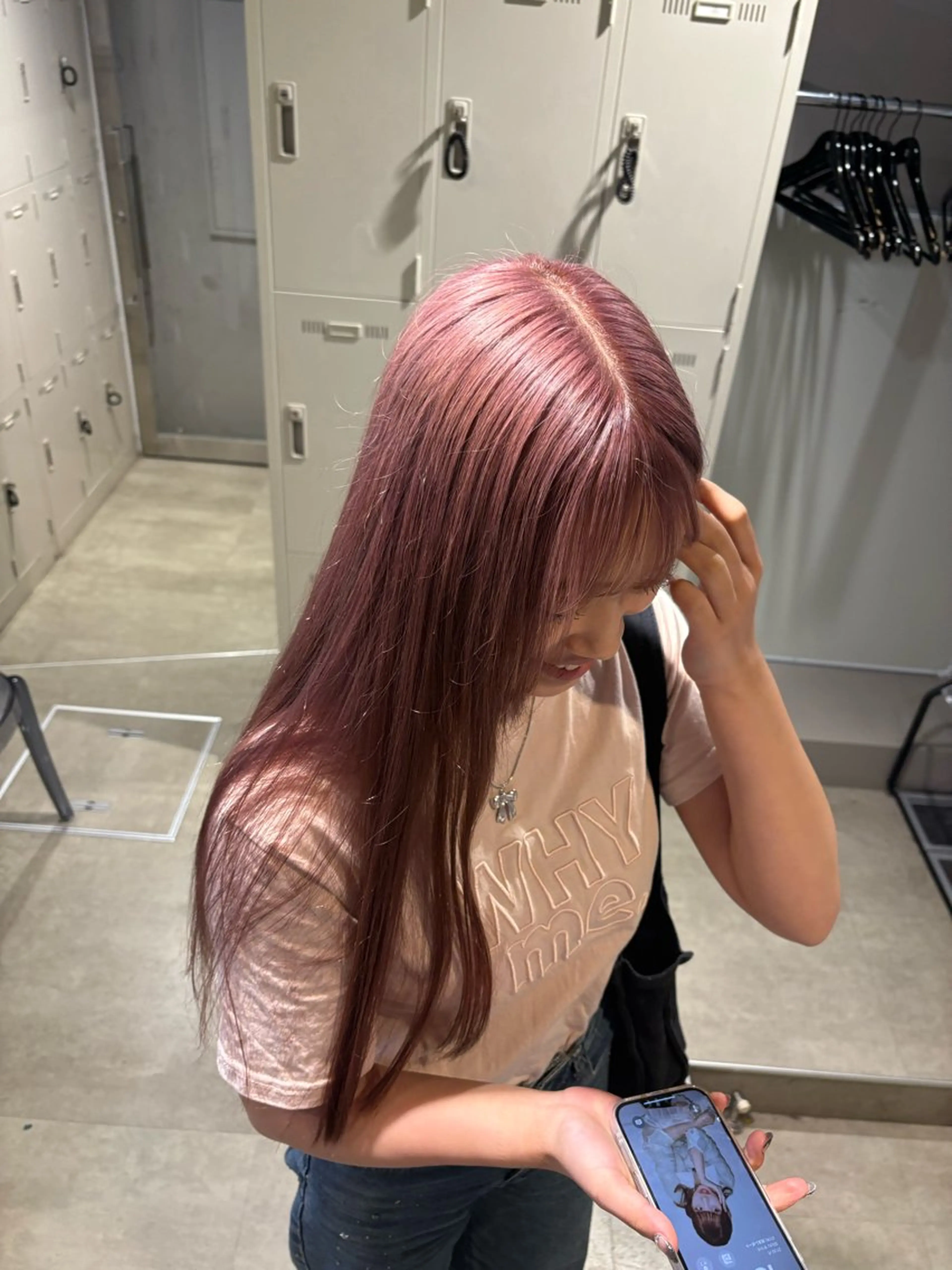 カラー ヘアカラー トリートメント 透明感ベージュ🤎 ナチュラルレイヤーのヘアスタイル