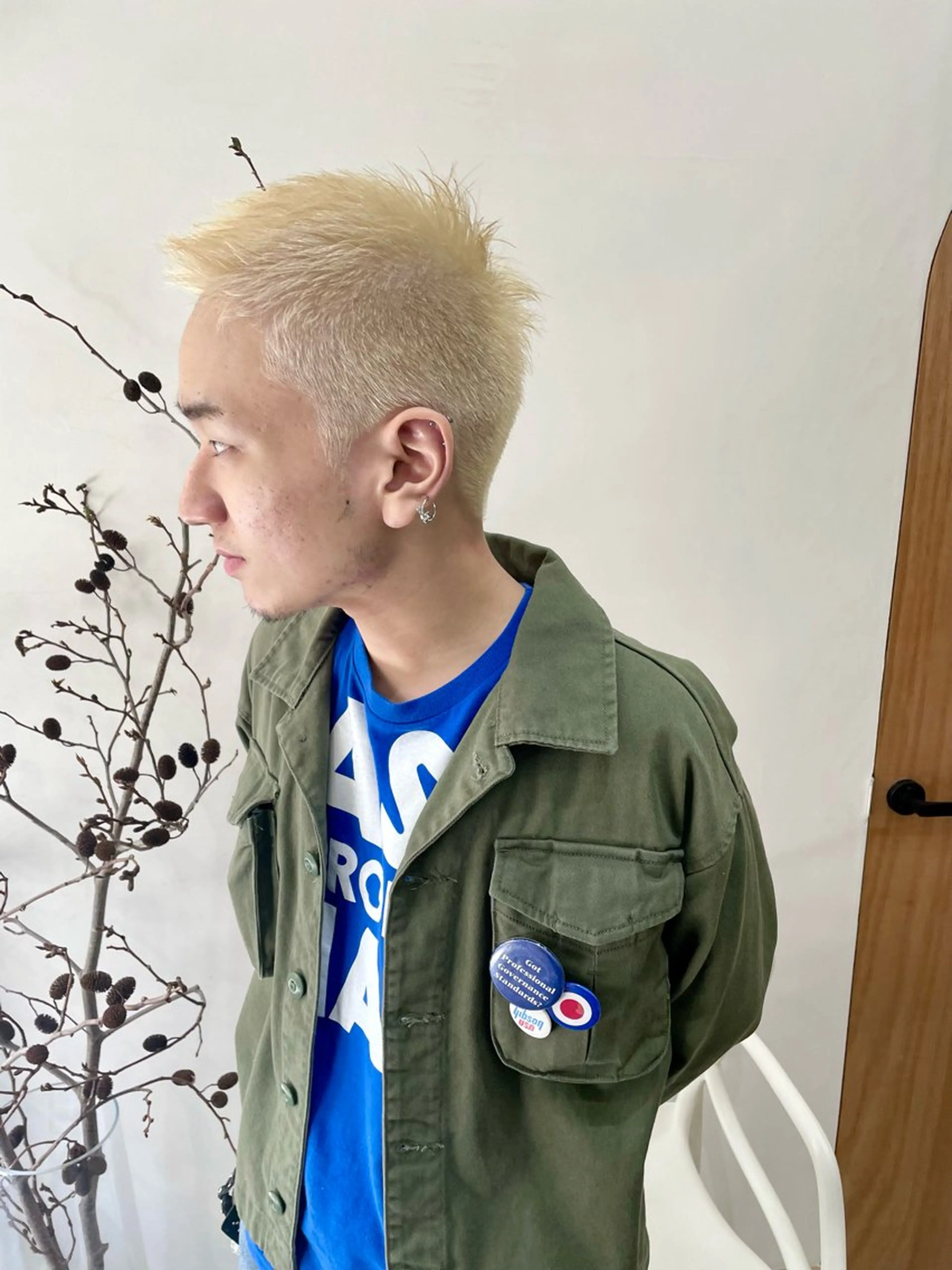 ミディアム カラー パーマ ヘアアレンジ メンズ カット ヘアカラー トリートメント tatsumi/ボブ ウルフ/レイヤーのヘアスタイル