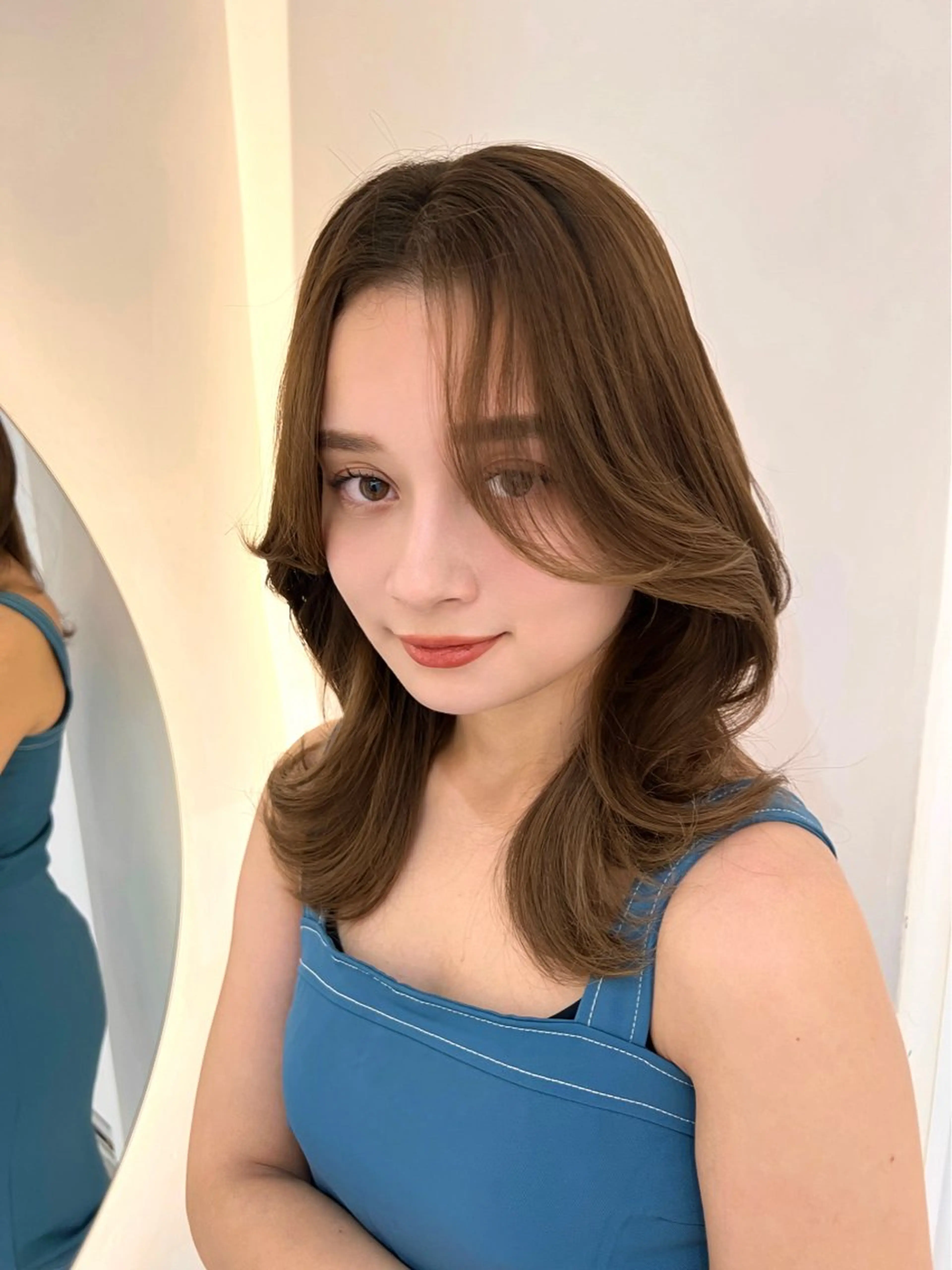 セミロング レイヤーカット 長谷川真鈴/レイヤー /髪質改善🤍🤍のヘアスタイル