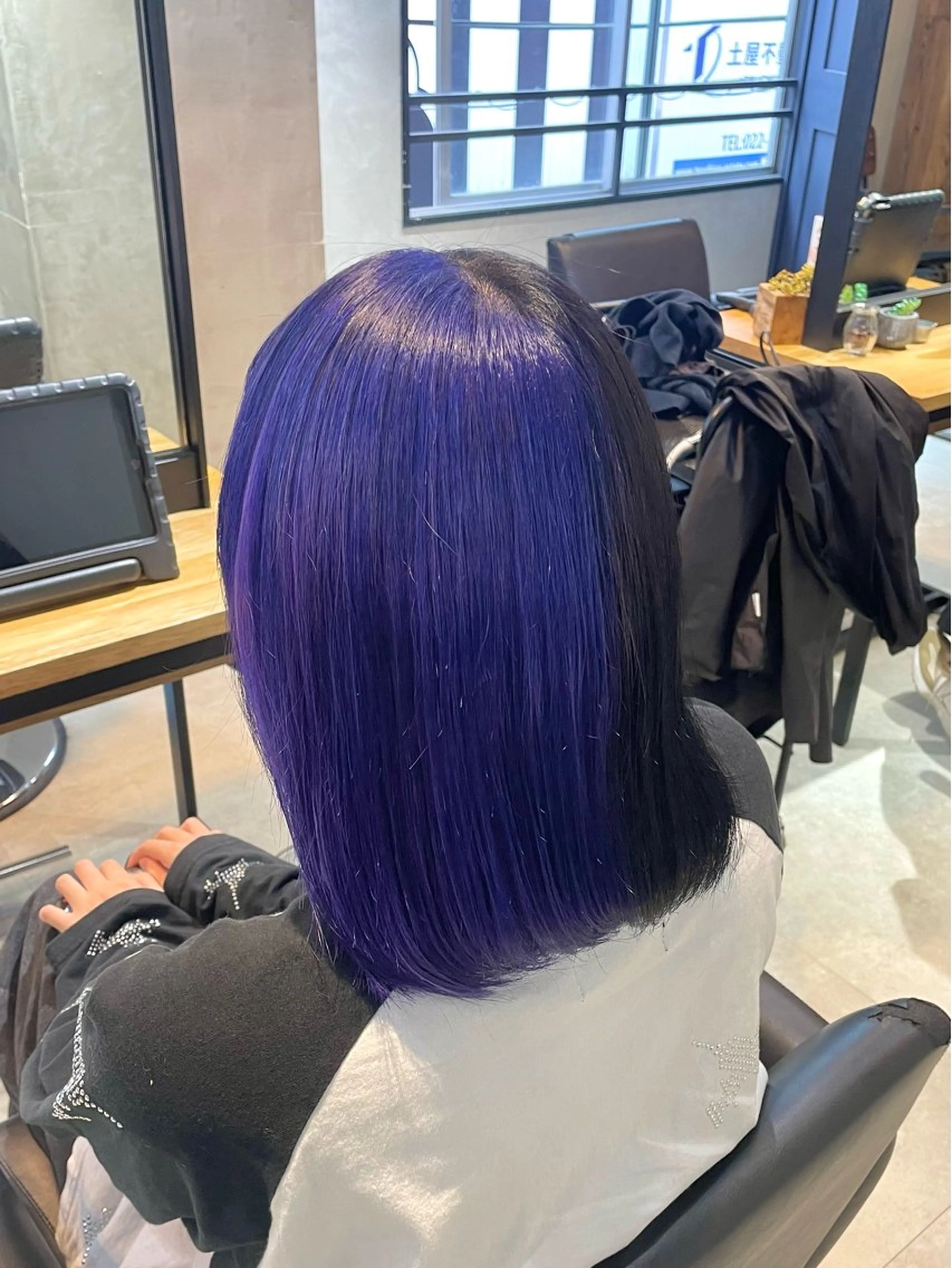 カラー バイオレットカラー ヘアカラー HAYATA/透明感 /派手髪/ケアブリのヘアスタイル