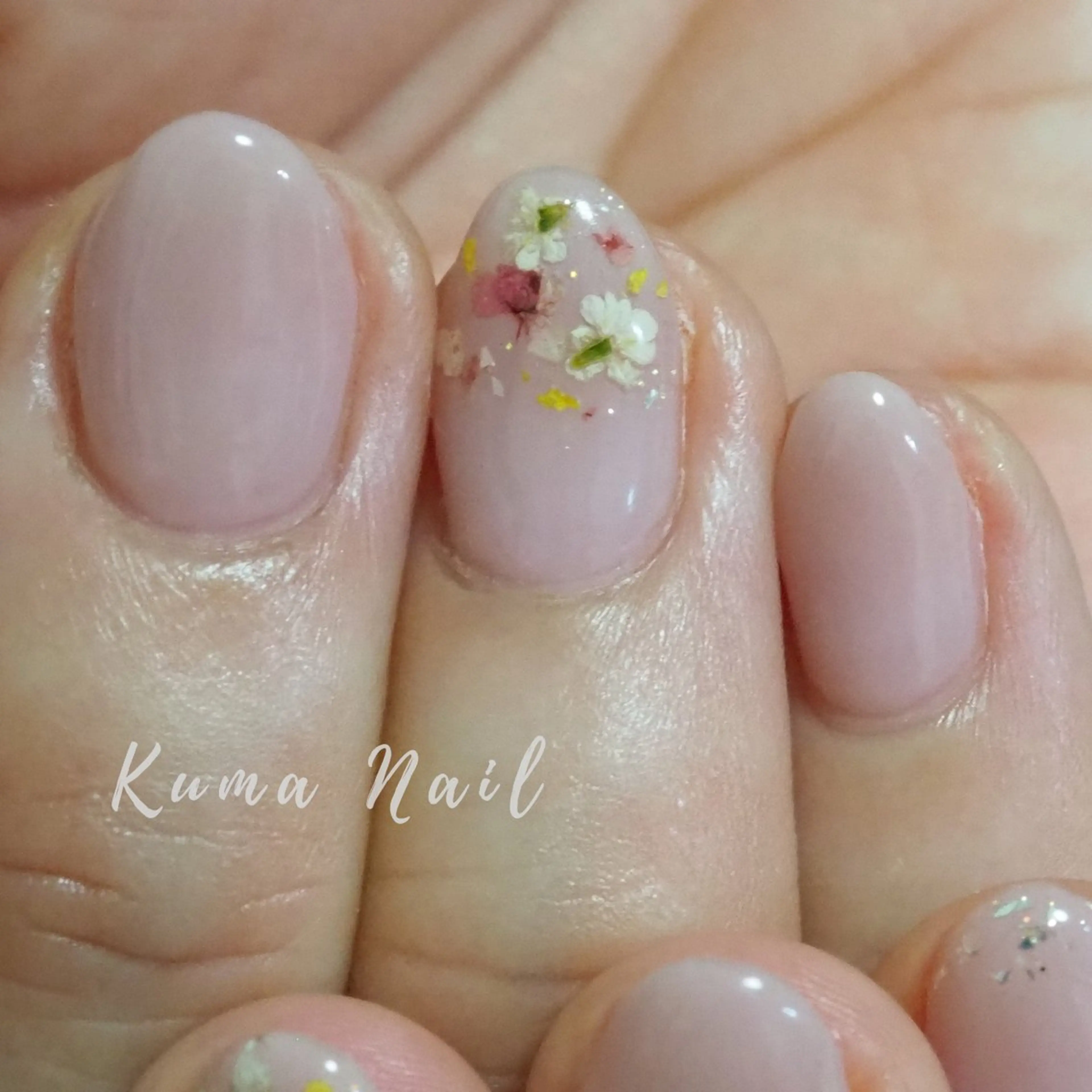 ネイル アートネイル オフィスネイル ワンカラーネイル 春ネイル ハンドネイル 藤が丘ネイル Kuma Nailのネイルデザイン