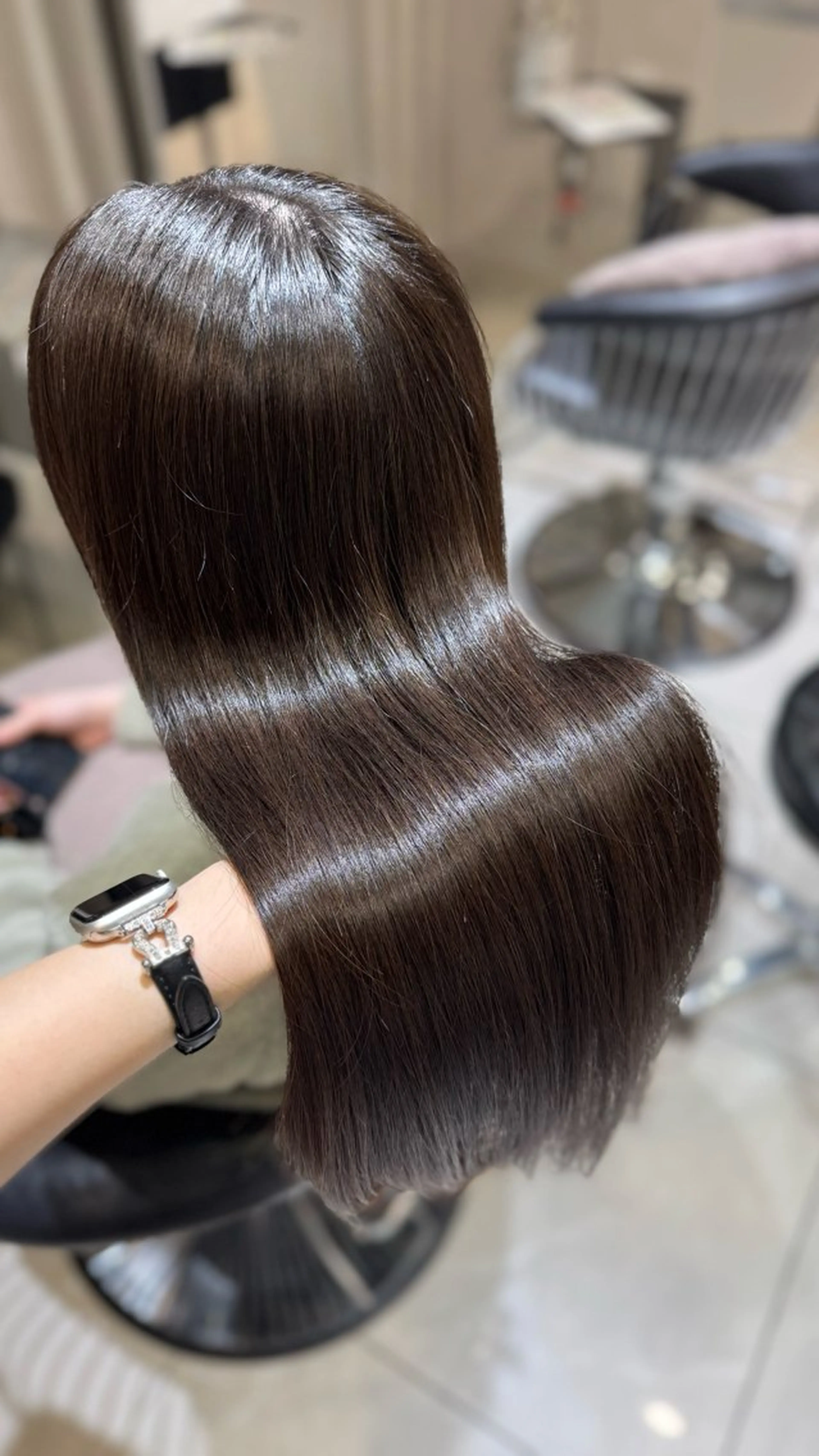 ロング カラー ヘアカラー トリートメント 🐈‍⬛カチモリ/暖 色/𝐌𝐢𝐤𝐮のヘアスタイル