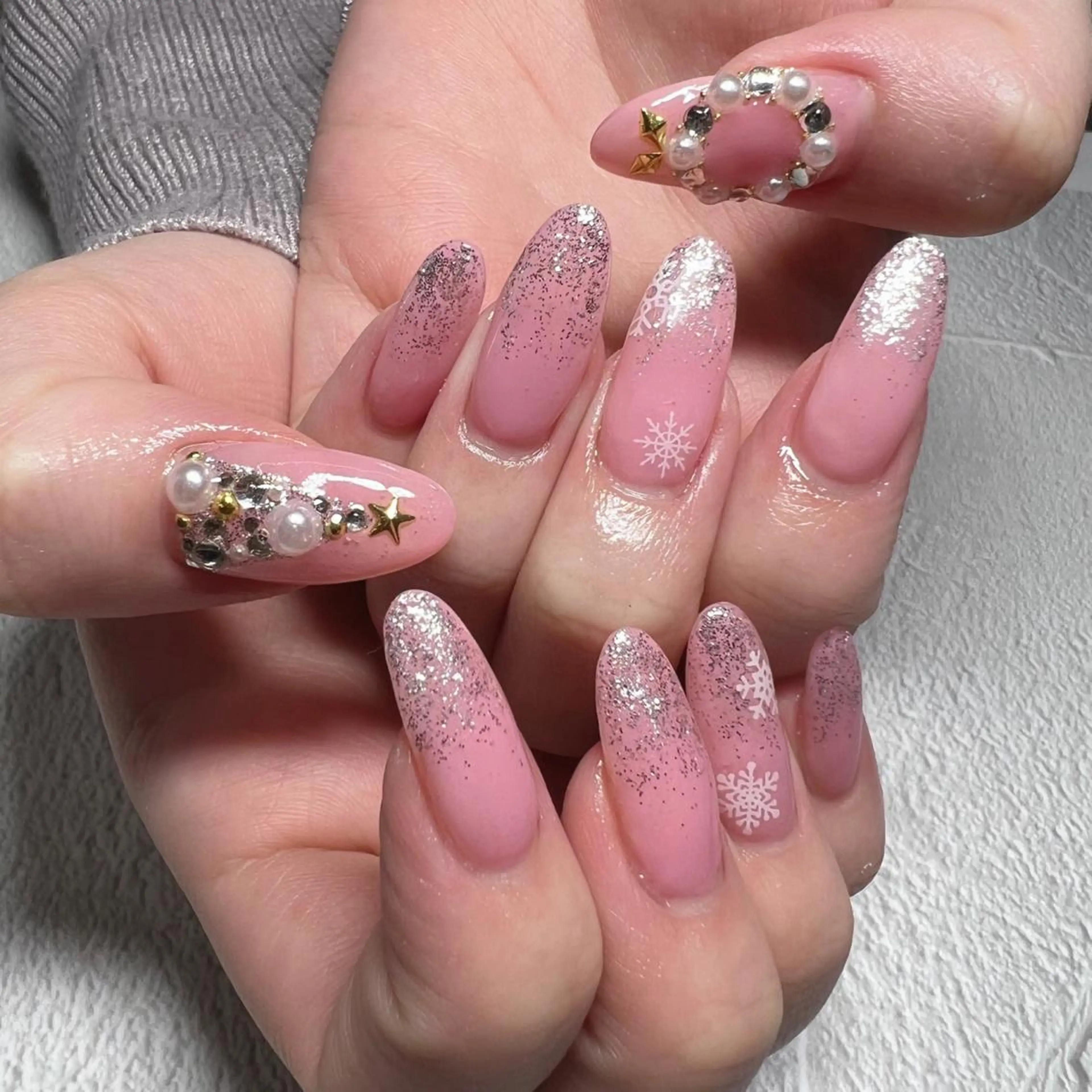 ロング ネイル nail salon émuのネイルデザイン