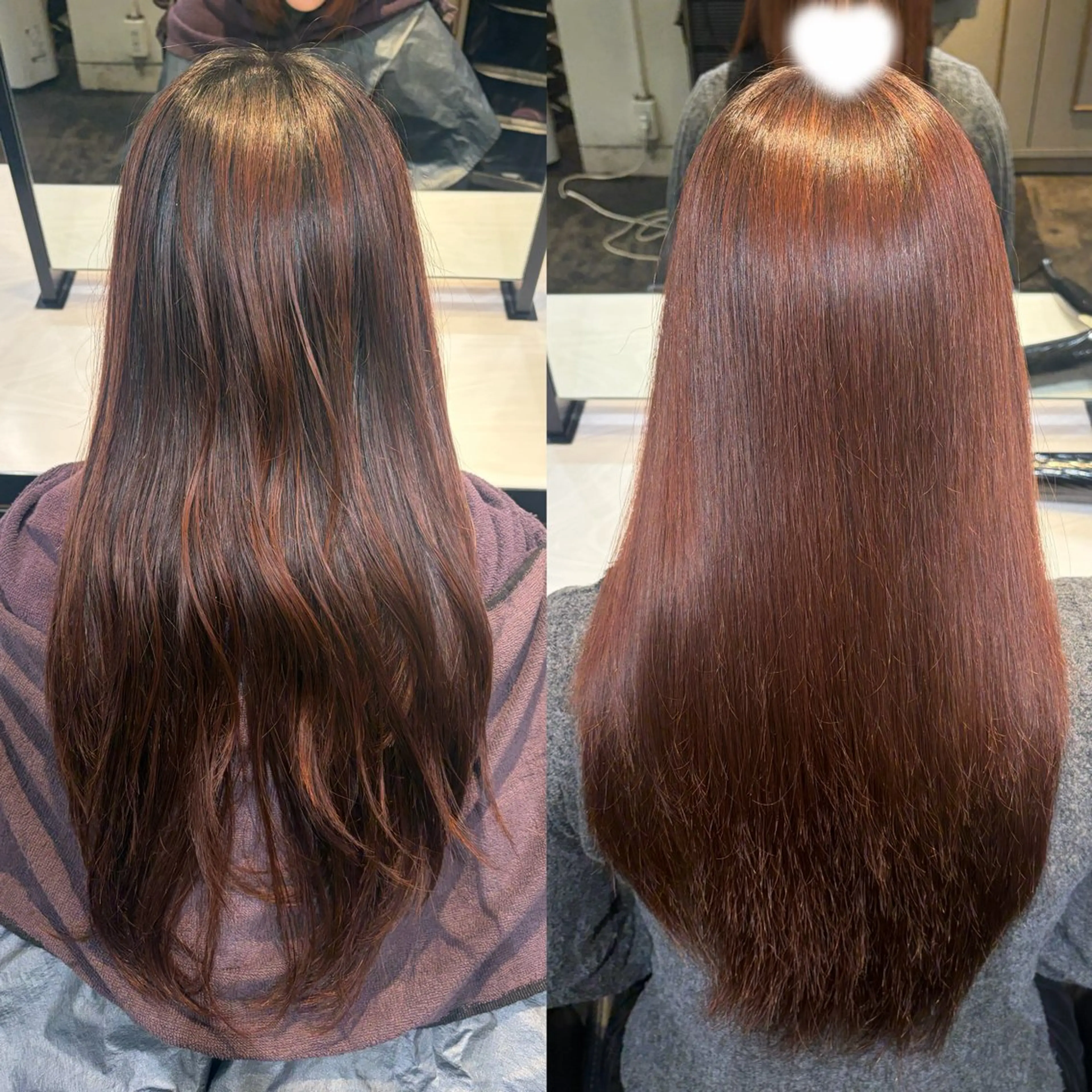 ロング カラー ヘアカラー トリートメント 髪質改善🪽🎀 みおのヘアスタイル