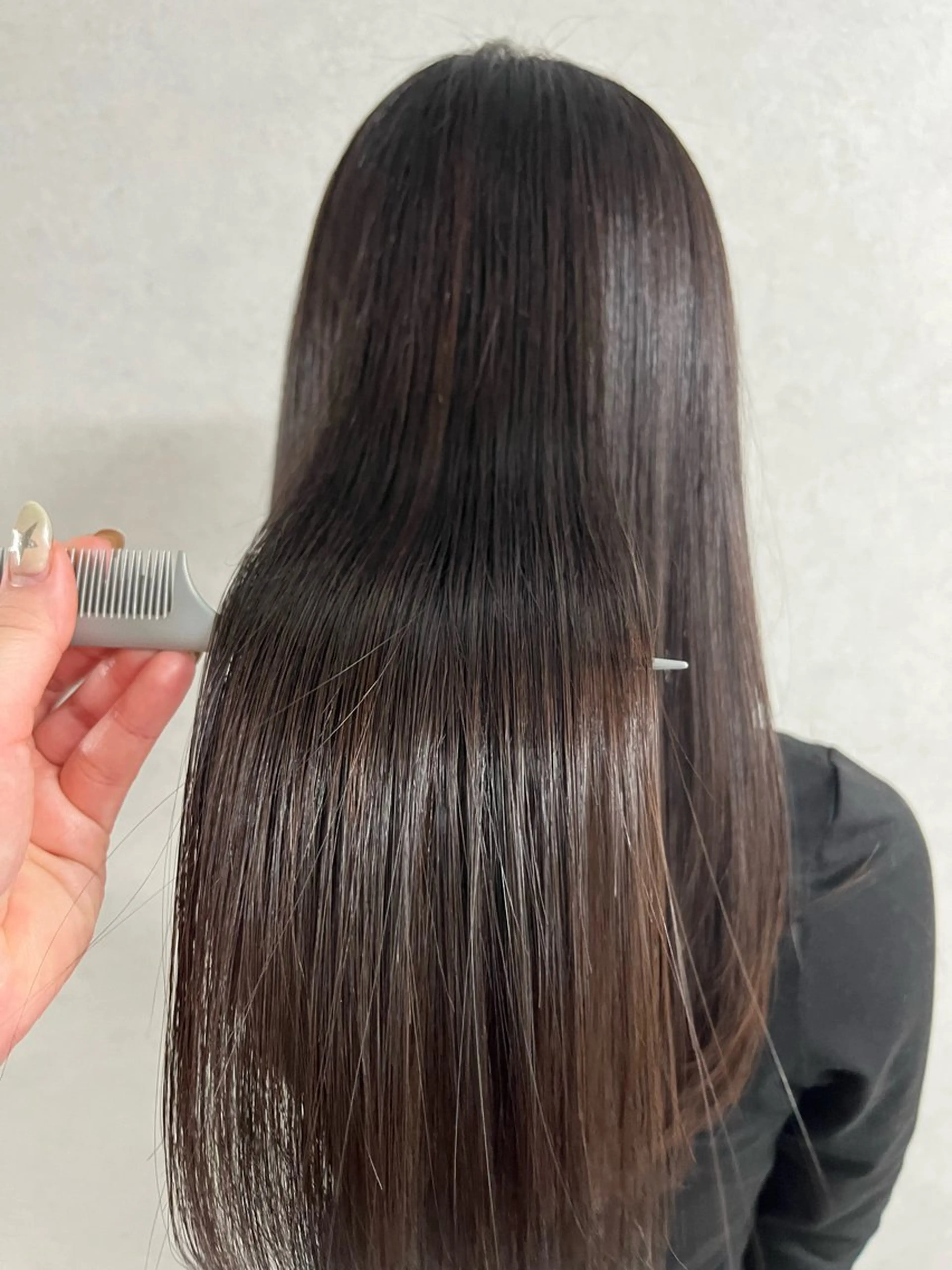 ロング パーマ 縮毛矯正 anon Loemのヘアスタイル